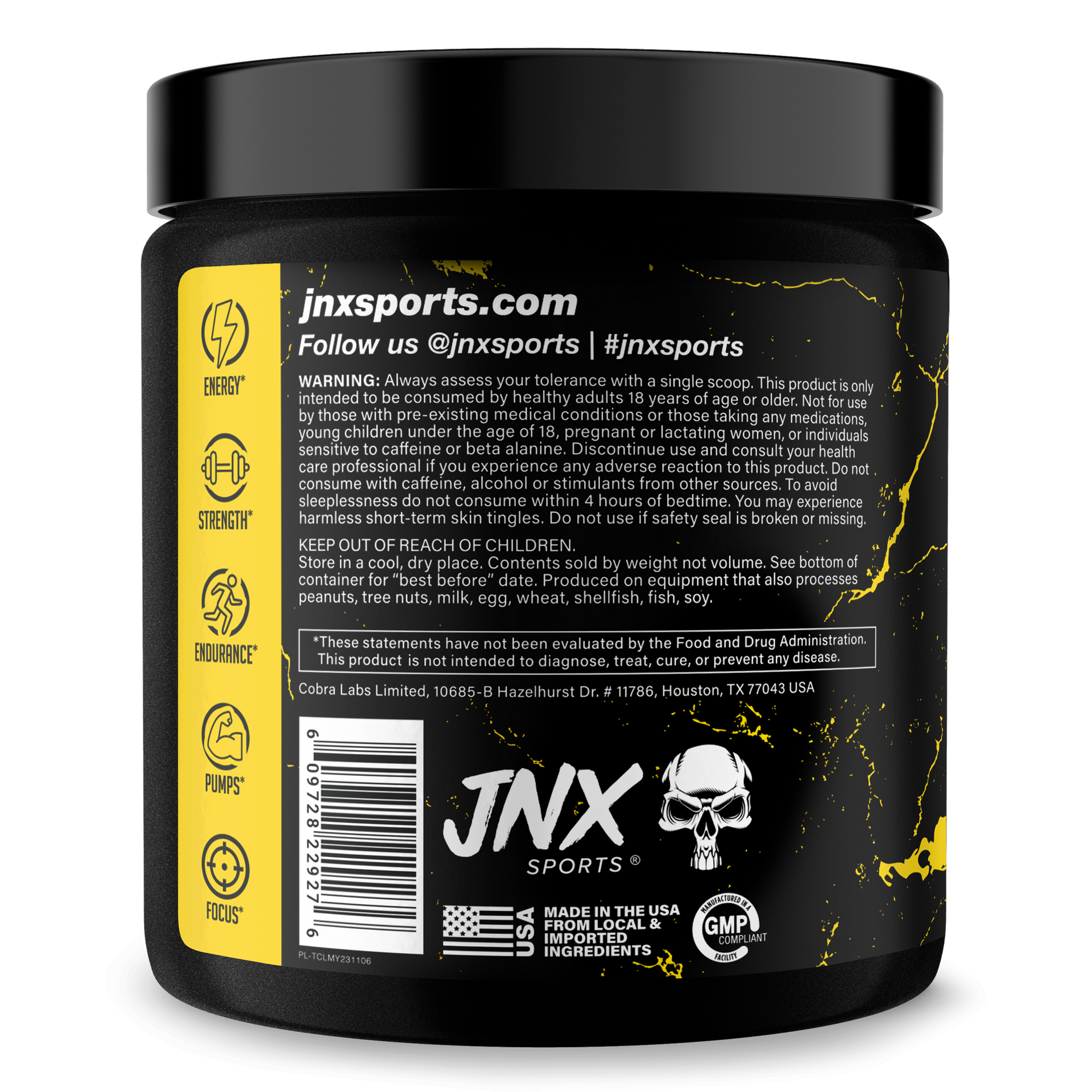 Pre Workout Energy Focus Performance Gym Supplement