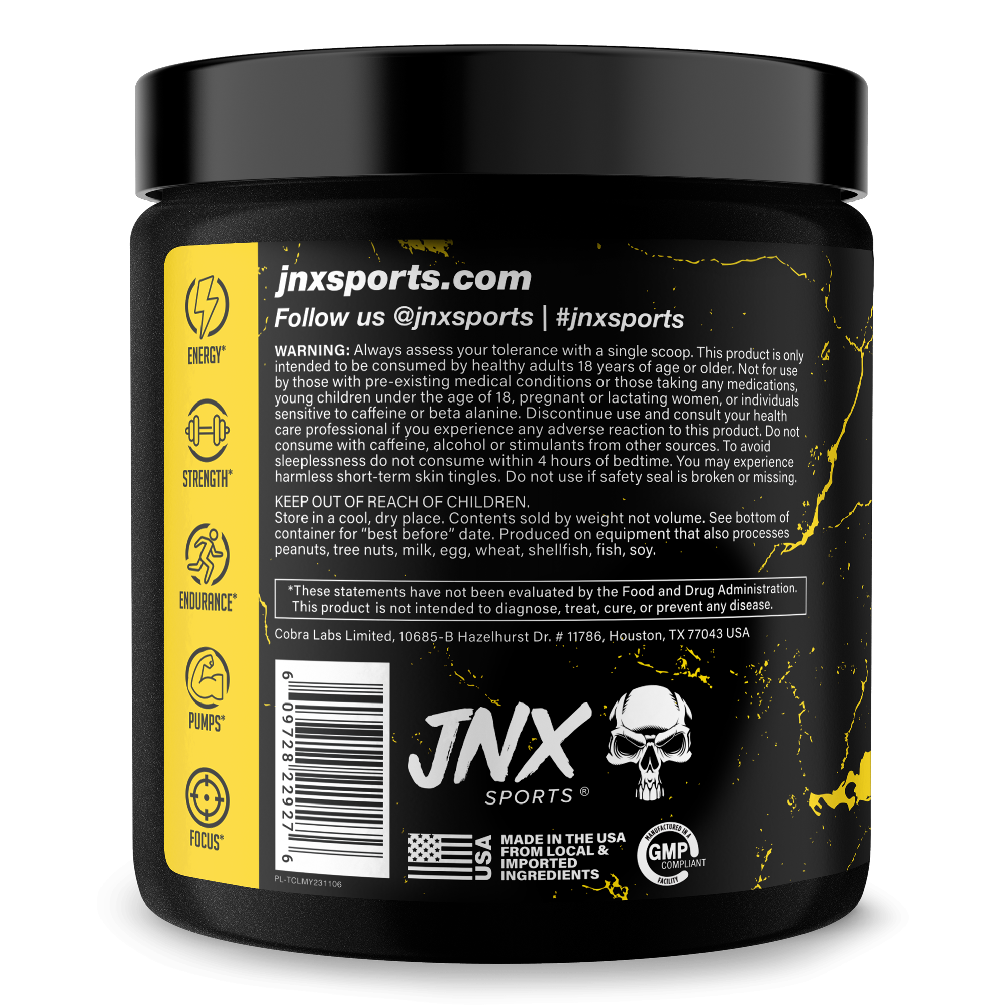 Pre Workout Energy Focus Performance Gym Supplement