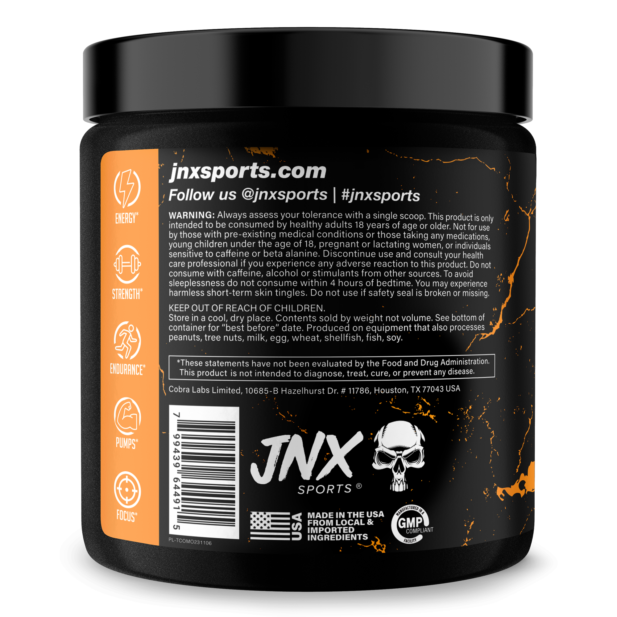 Pre Workout Energy Focus Performance Gym Supplement