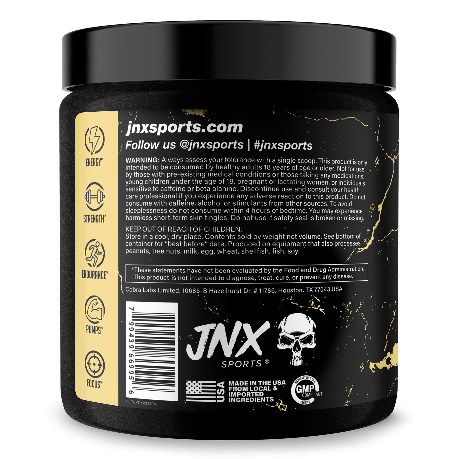 Pre Workout Energy Focus Performance Gym Supplement