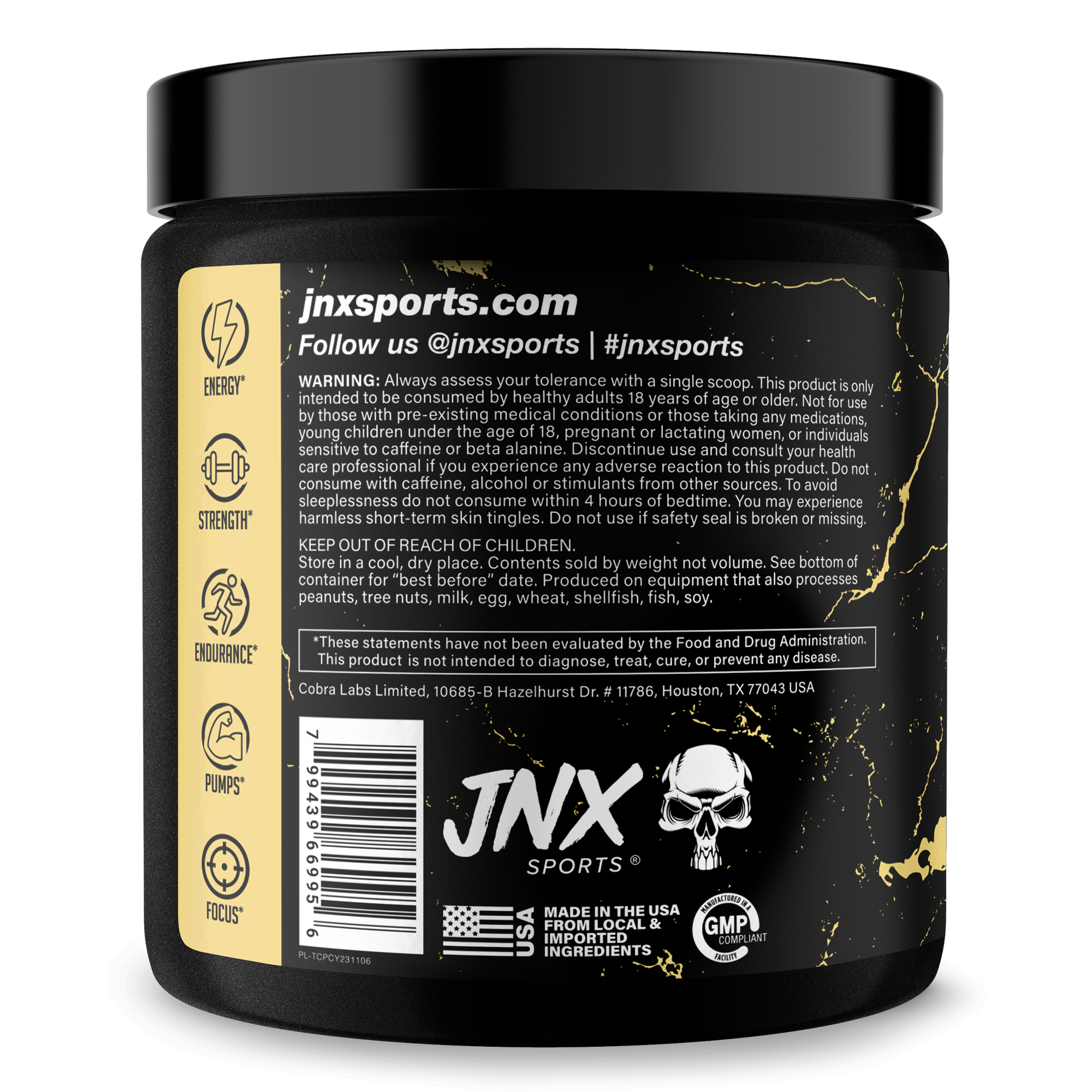 Pre Workout Energy Focus Performance Gym Supplement