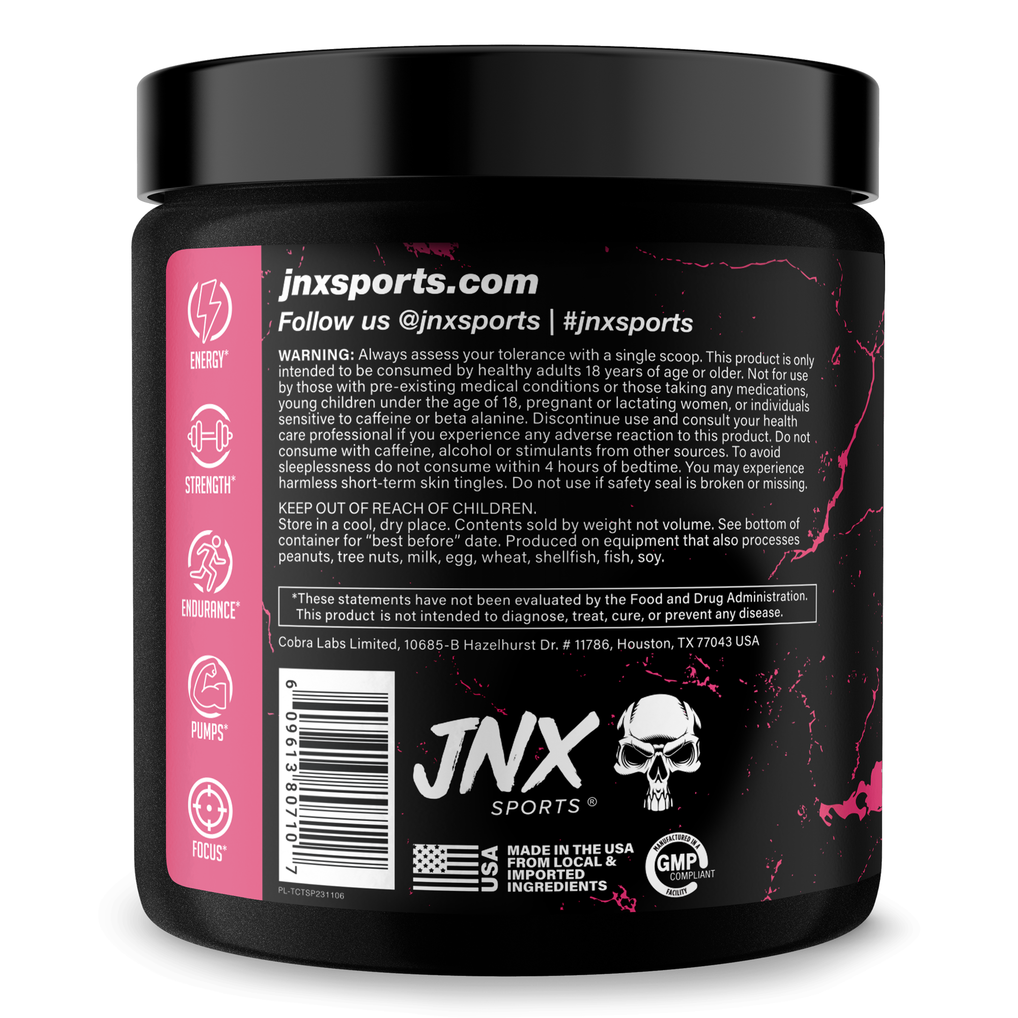 Pre Workout Energy Focus Performance Gym Supplement