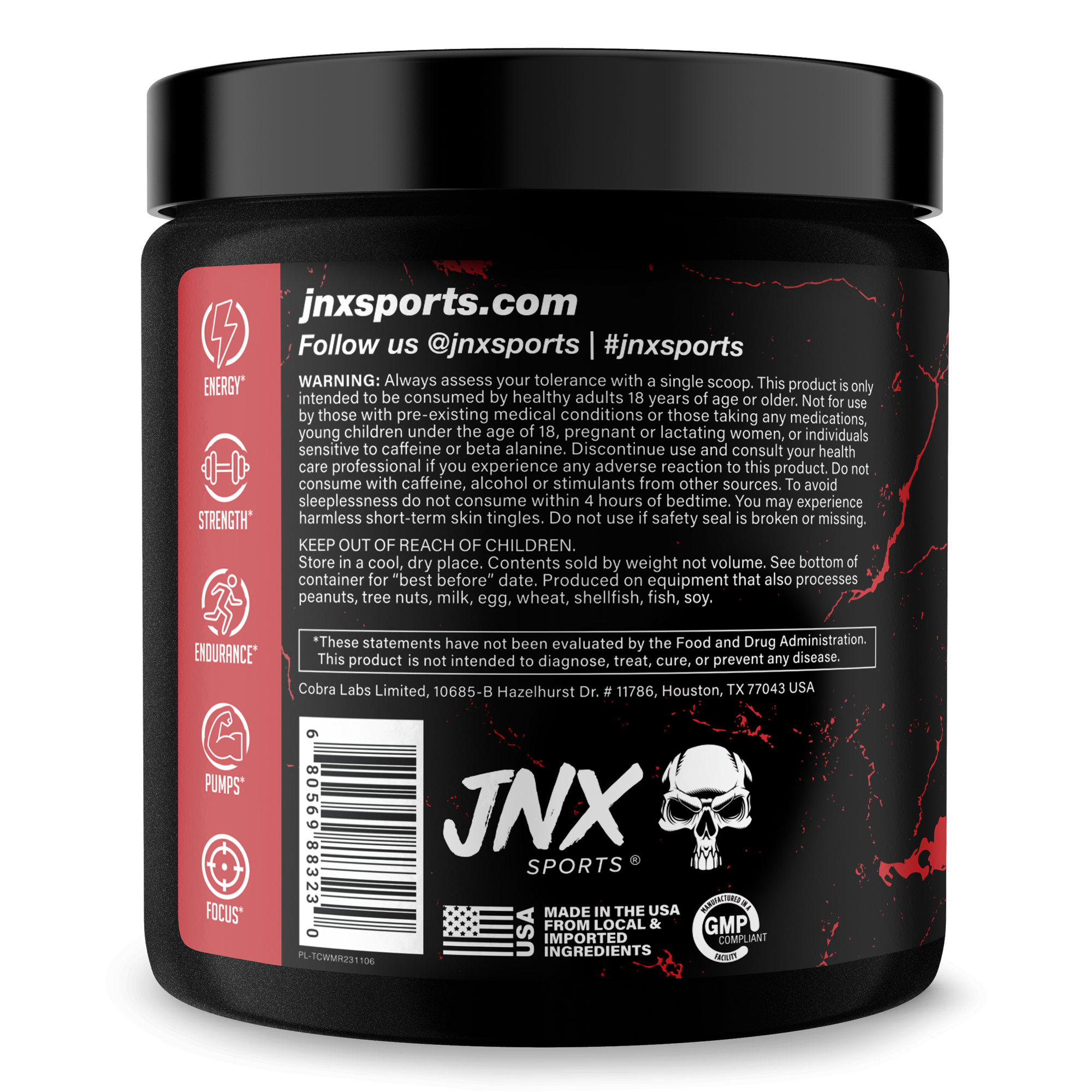 Pre Workout Energy Focus Performance Gym Supplement