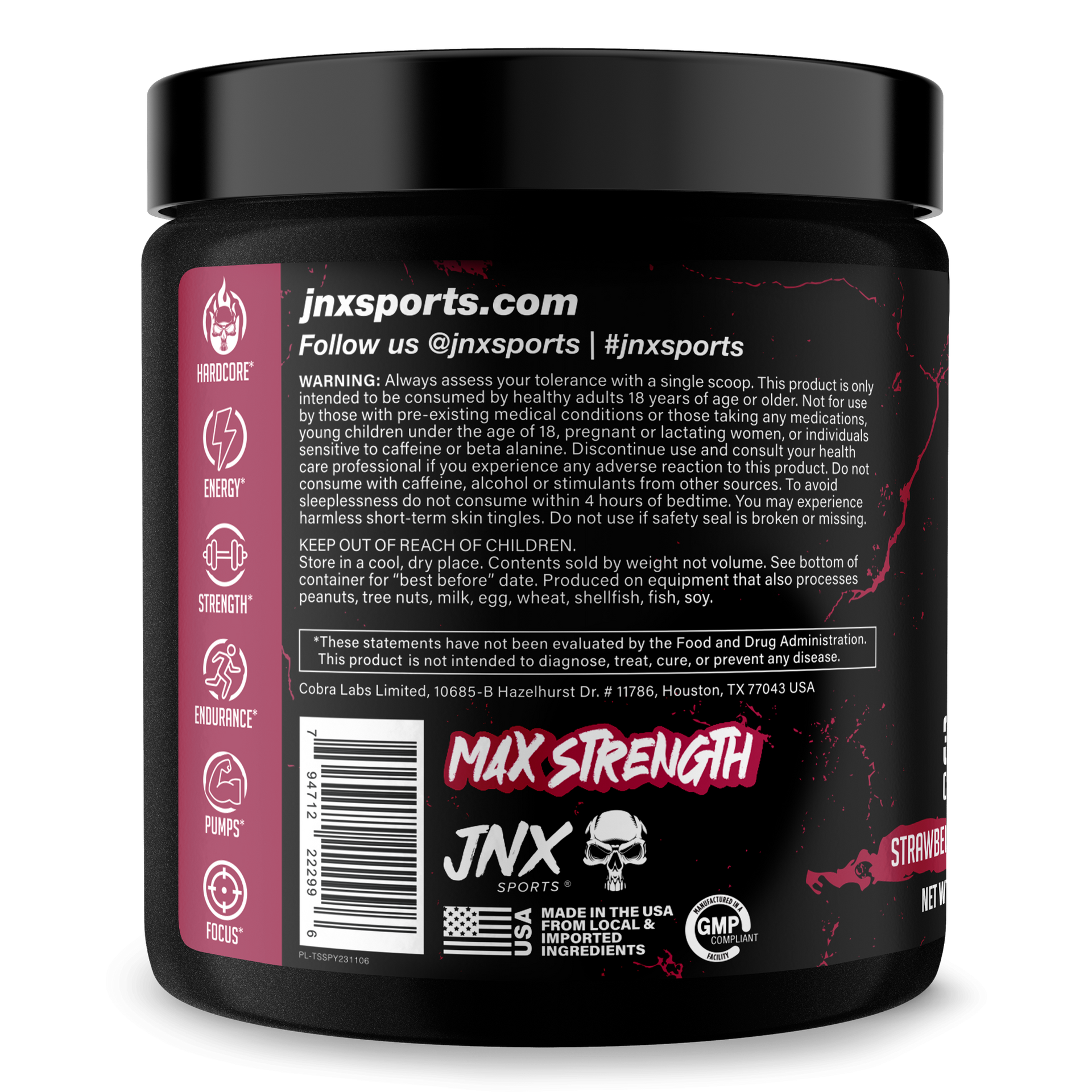 Pre Workout Energy Focus Gym Performance Supplement