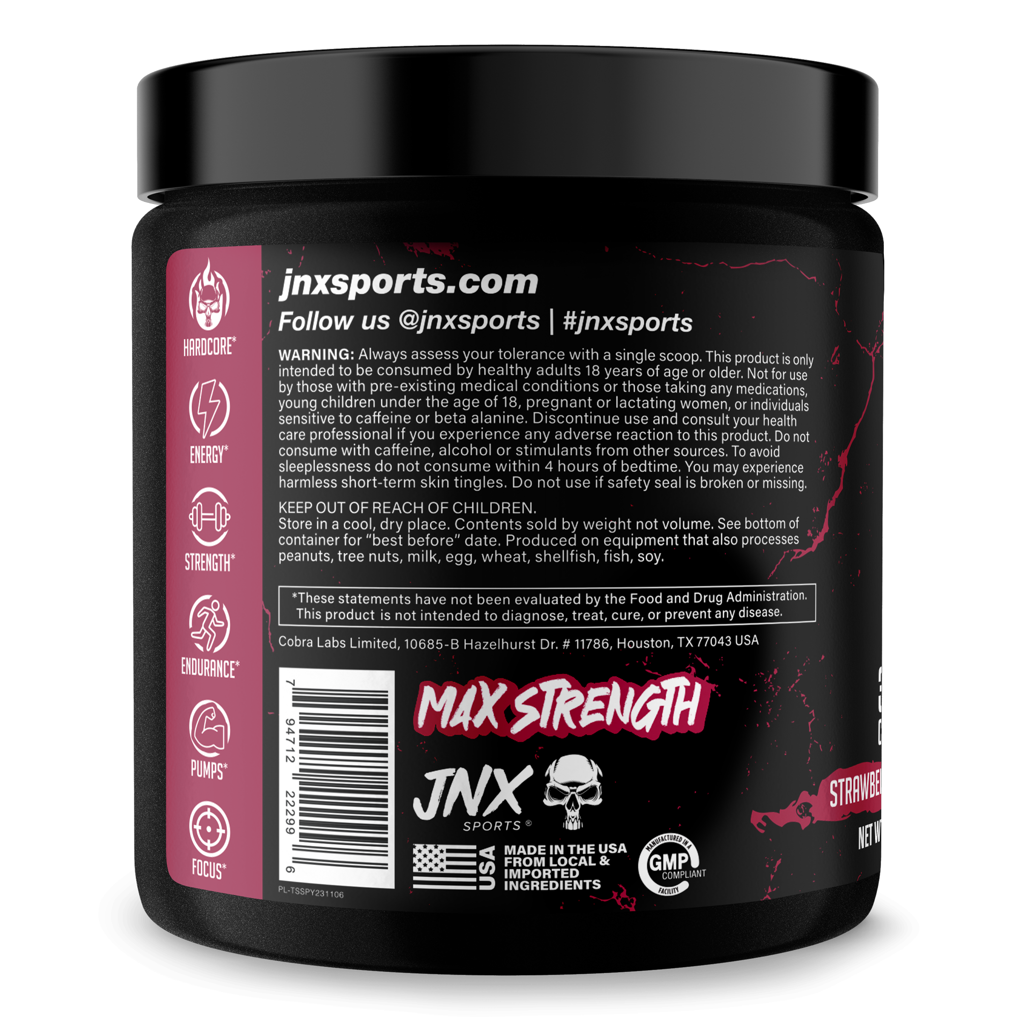 Pre Workout Energy Focus Gym Performance Supplement