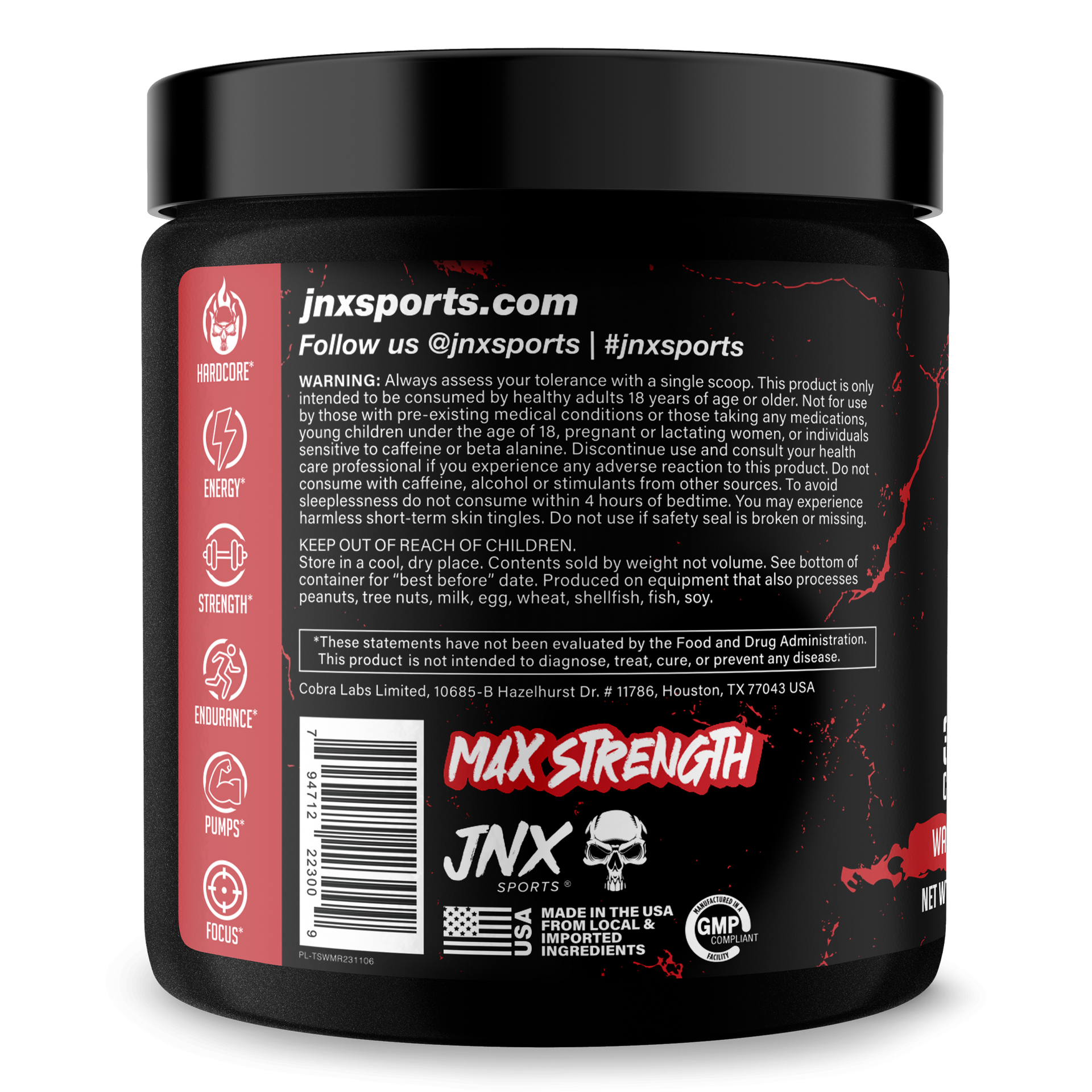 Pre Workout Energy Focus Gym Performance Supplement