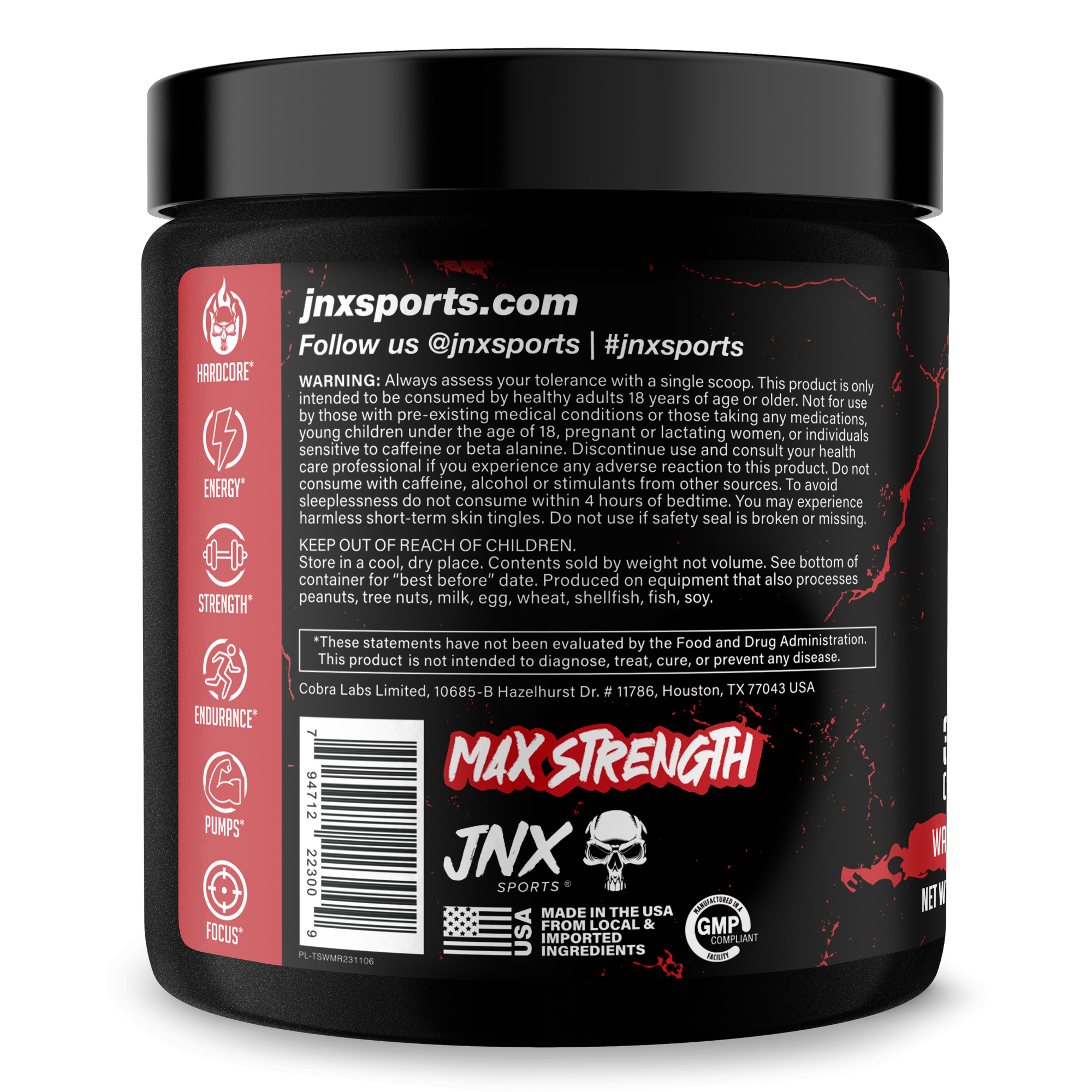 Pre Workout Energy Focus Gym Performance Supplement