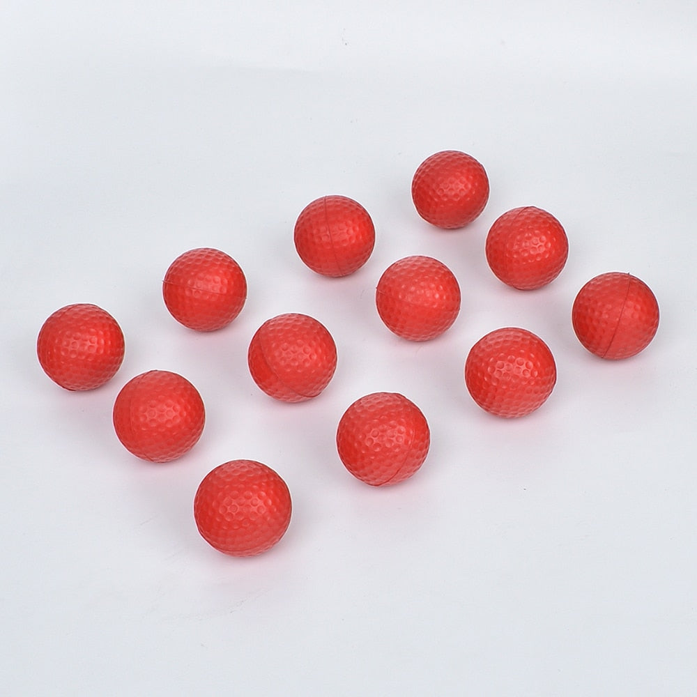 12Pcs Foam Golf Practice Balls Training Indoor Outdoor Swing Set
