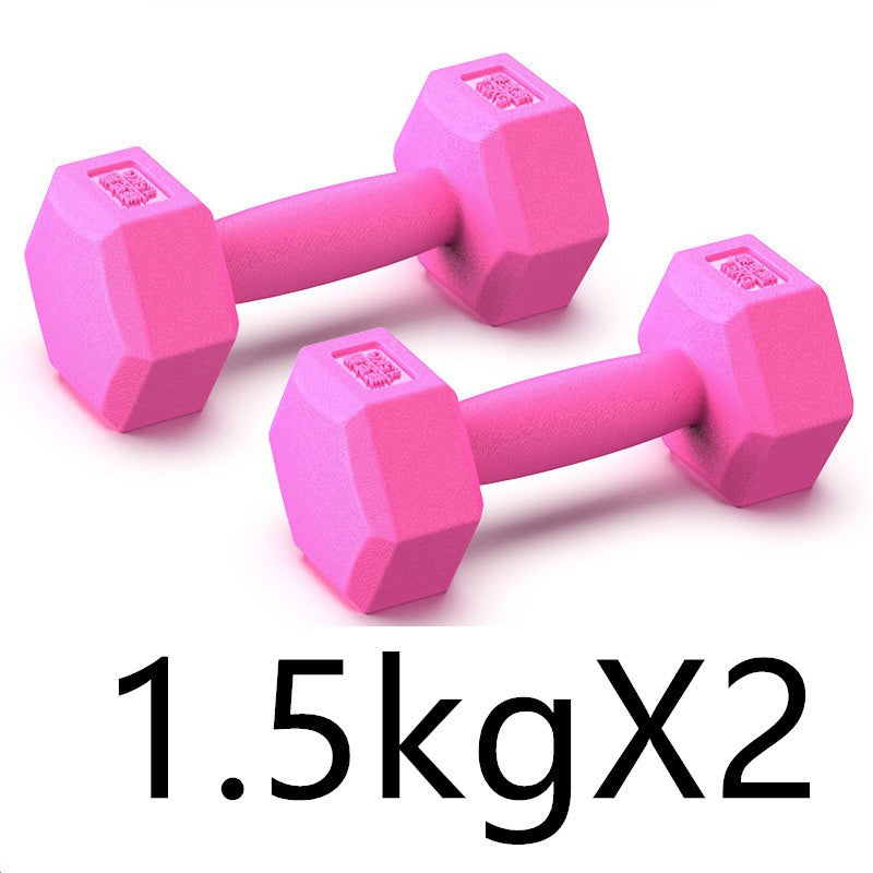Rubberized Dumbbells Set Arm Muscle Training Home Fitness Equipment