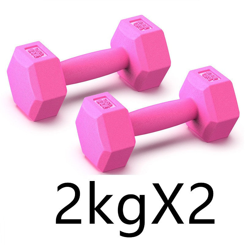 Rubberized Dumbbells Set Arm Muscle Training Home Fitness Equipment