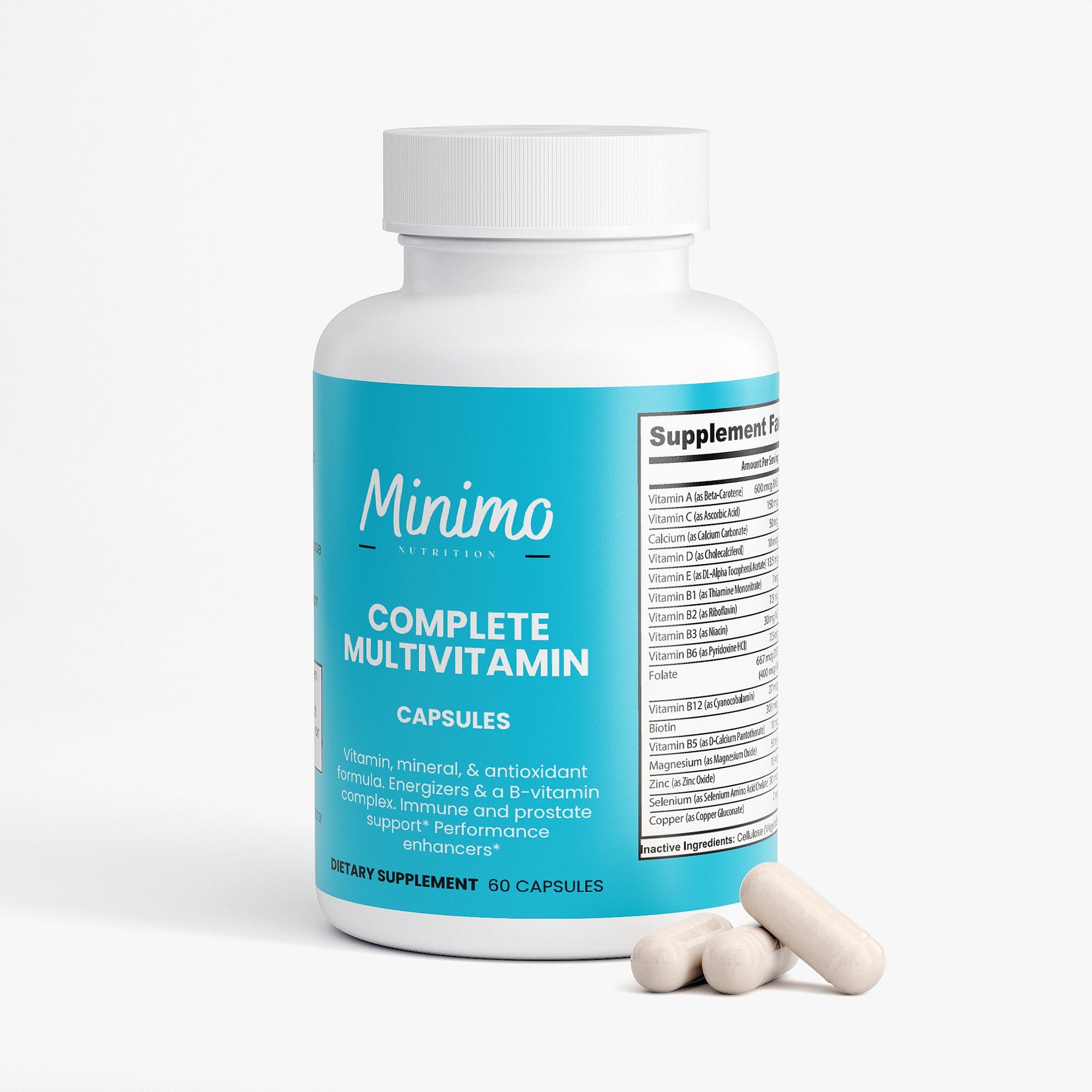 Complete Multivitamin Immunity Boost 60 Count Daily Health Supplement