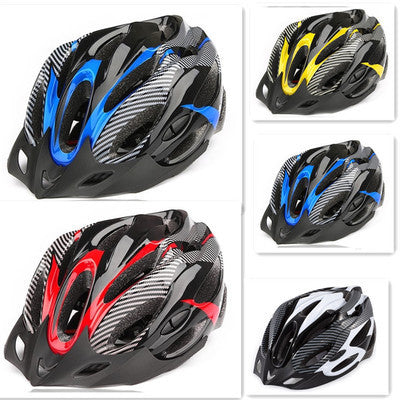 Carbon Skull Bicycle Helmet Mountain Bike Riding Safety Protective Gear