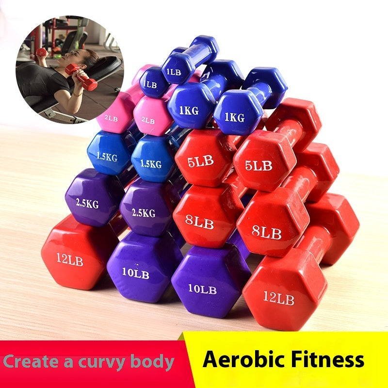 Hexagonal Dumbbells Set Home Fitness Arm Slimming Training Equipment