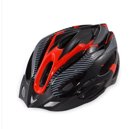 Carbon Skull Bicycle Helmet Mountain Bike Riding Safety Protective Gear