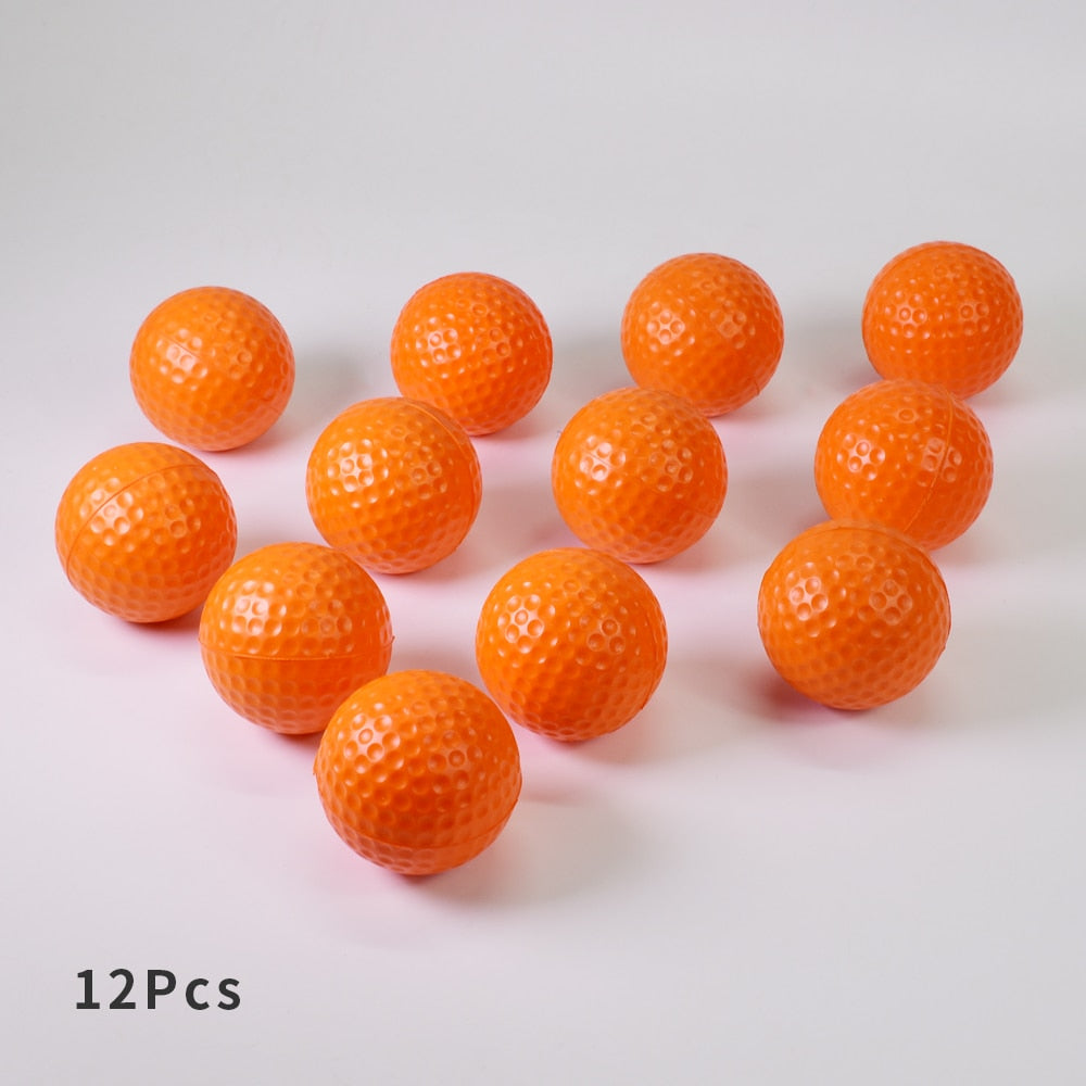 12Pcs Foam Golf Practice Balls Training Indoor Outdoor Swing Set