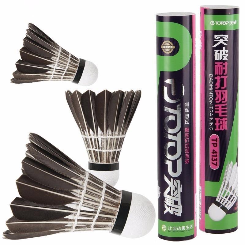 12Pcs Barrel Badminton Shuttlecock Set Durable Training Birdies Pack