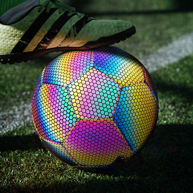 Reflective Soccer Ball Match Training Size 5 Football
