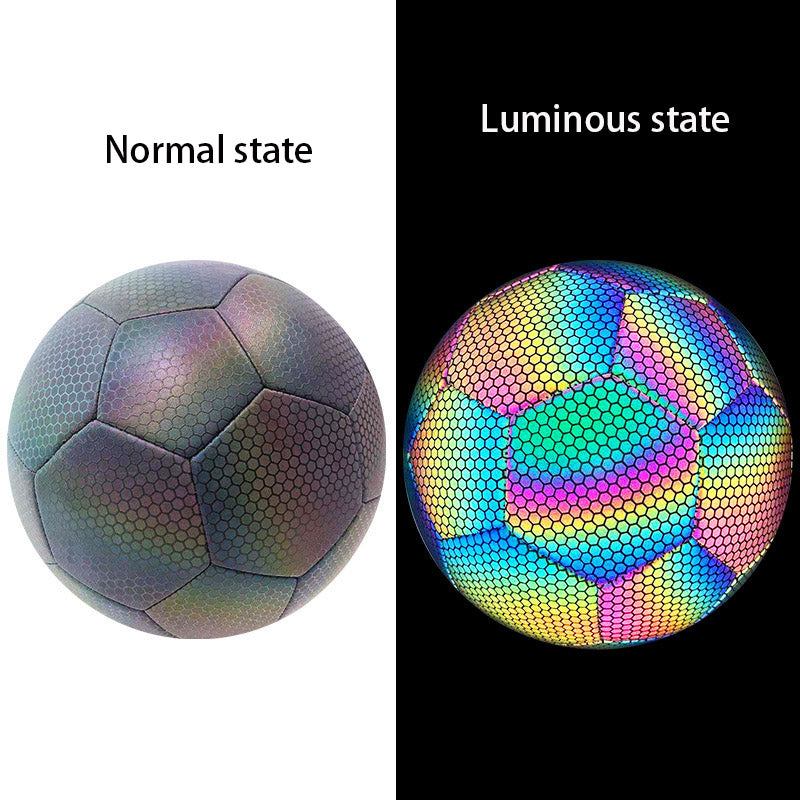 Reflective Soccer Ball Match Training Size 5 Football