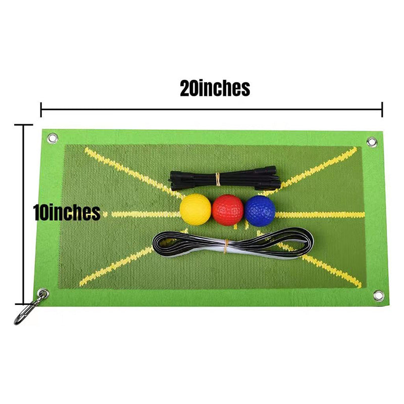 Golf Training Mat Swing Practice Batting Track Directional Trace Mat