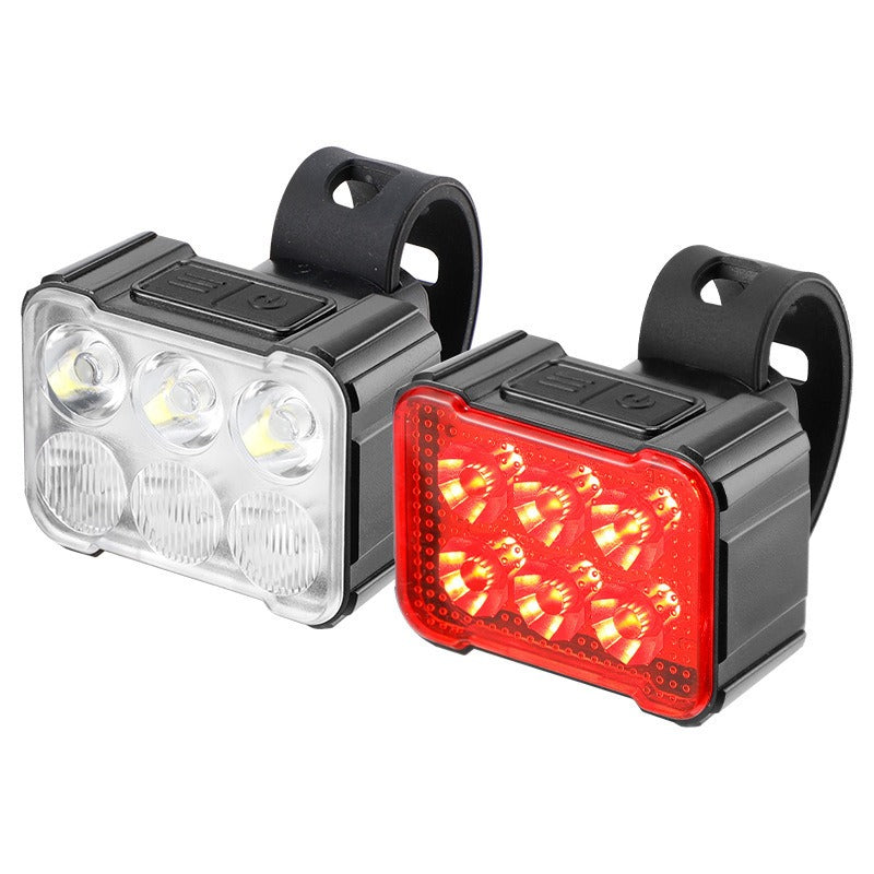 Bicycle Lights Set Headlight Taillight MTB Road Night Riding
