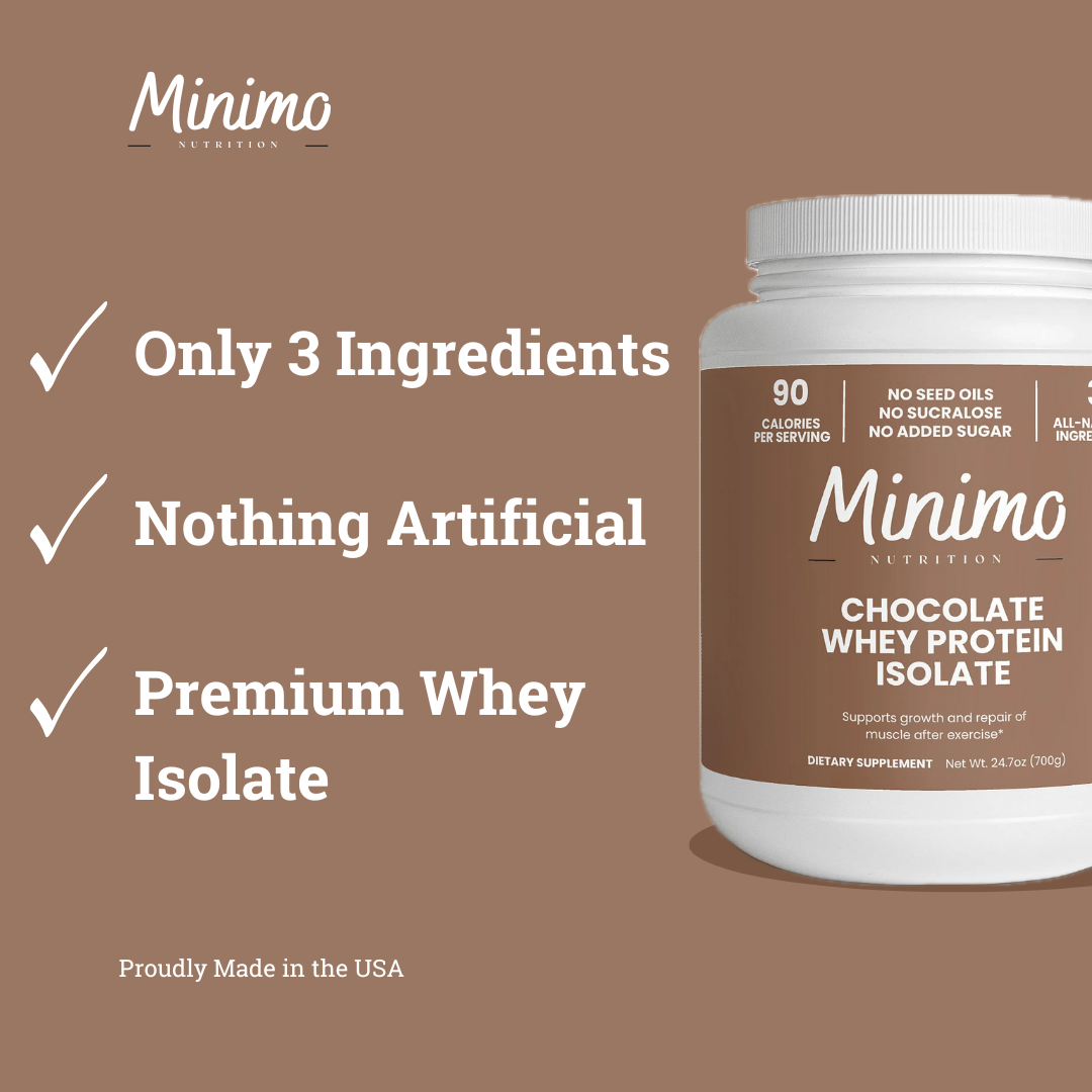 Chocolate Whey Isolate Protein Powder 1.54 lbs Muscle Recovery
