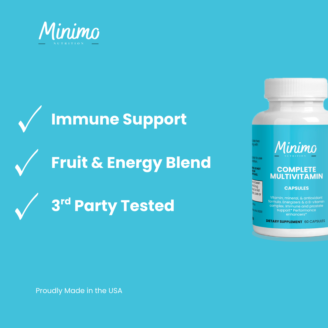 Complete Multivitamin Immunity Boost 60 Count Daily Health Supplement