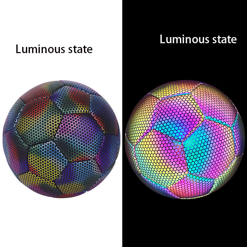 Reflective Soccer Ball Match Training Size 5 Football