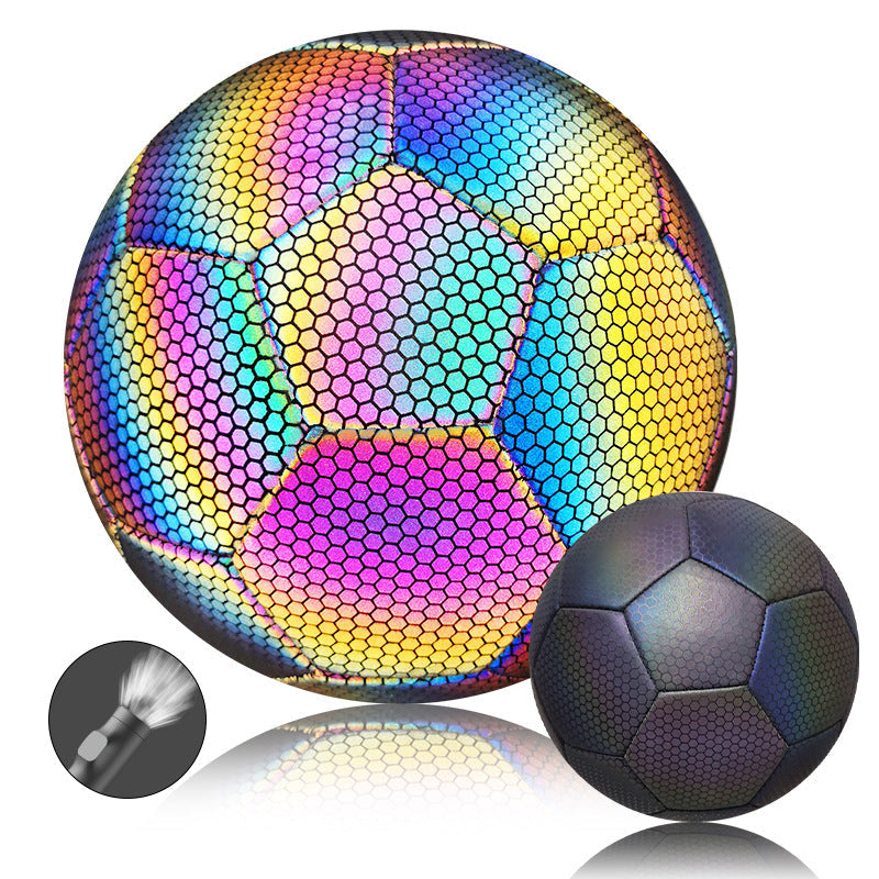 Reflective Soccer Ball Match Training Size 5 Football