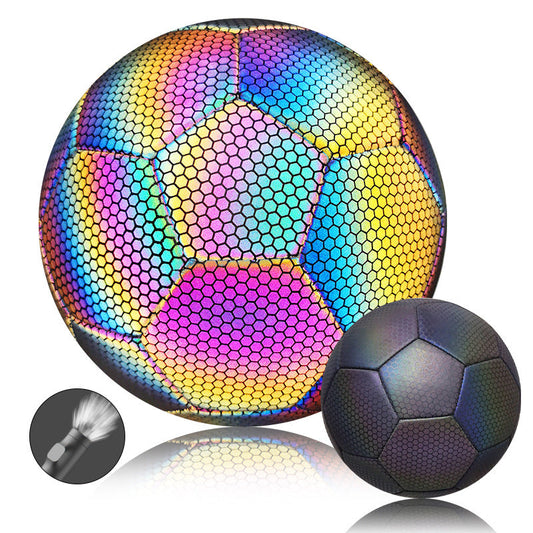 Reflective Soccer Ball Match Training Size 5 Football