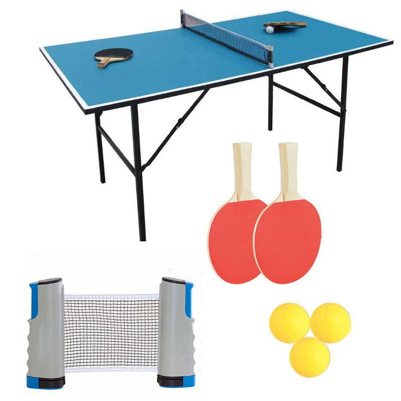 Portable Table Tennis Set Retractable Net 1.7M Training Workout Kit
