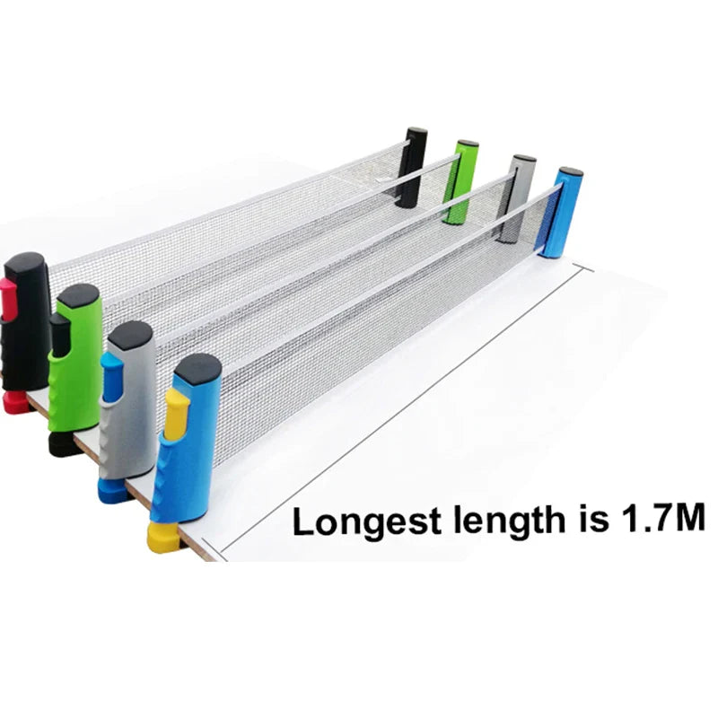 Portable Table Tennis Set Retractable Net 1.7M Training Workout Kit