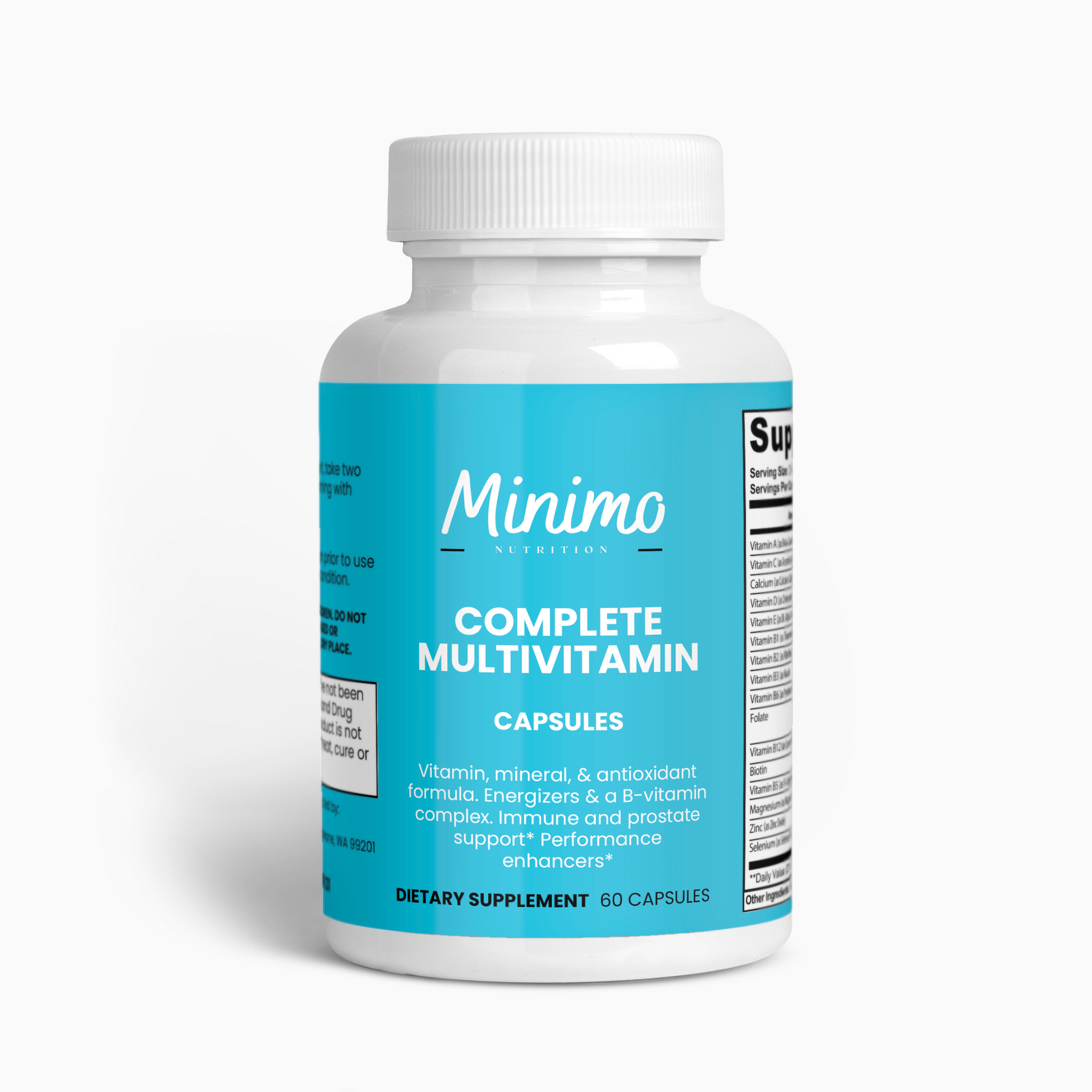 Complete Multivitamin Immunity Boost 60 Count Daily Health Supplement