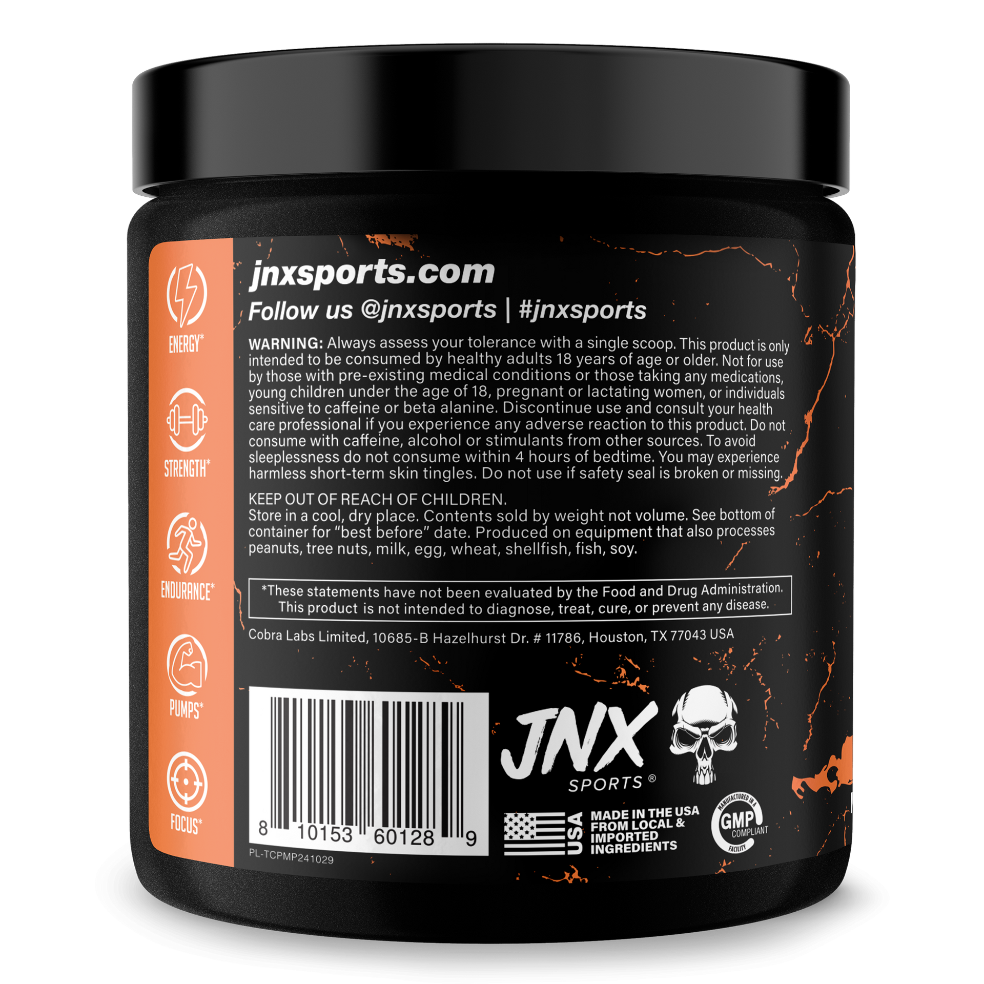 Pre Workout Energy Focus Performance Gym Supplement