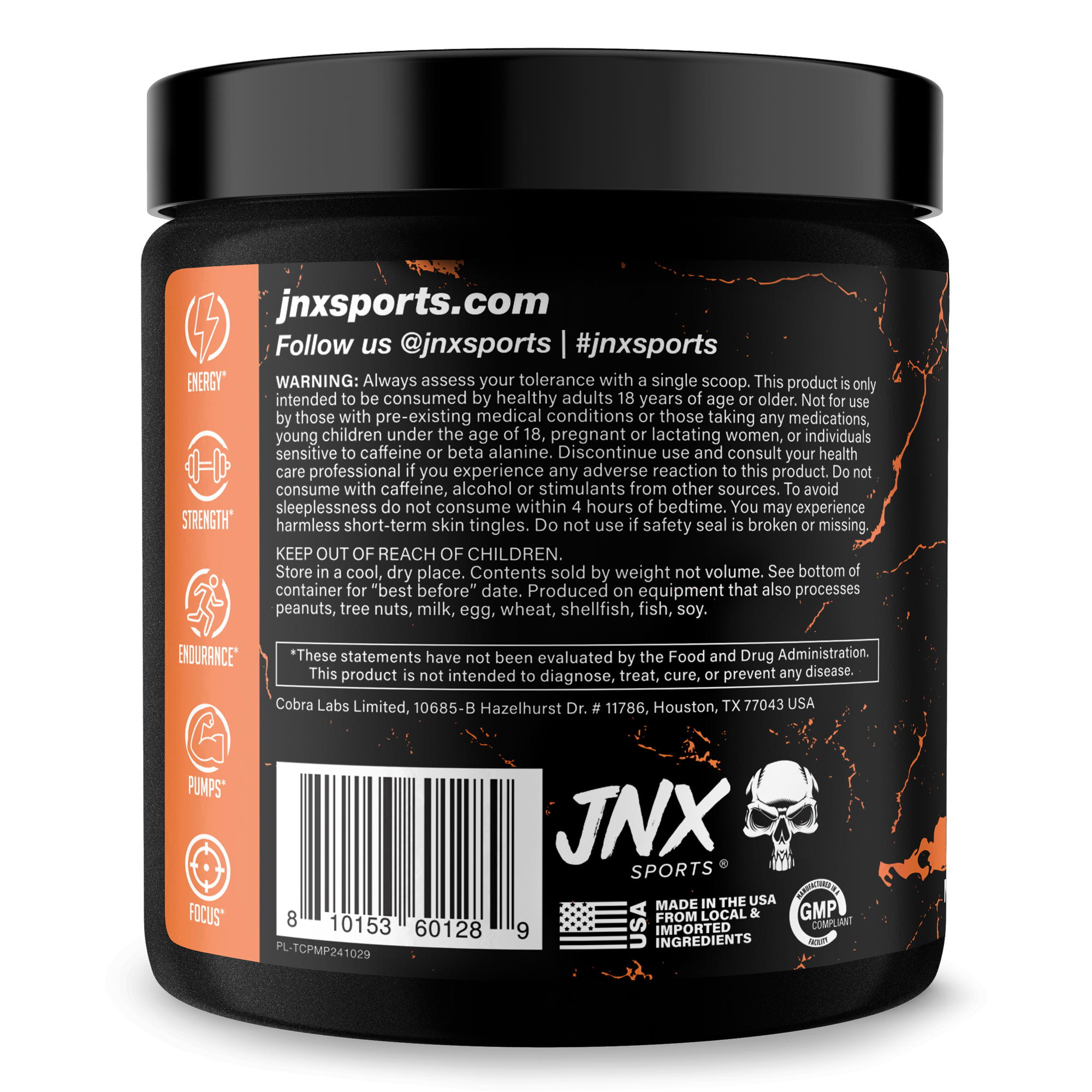 Pre Workout Energy Focus Performance Gym Supplement