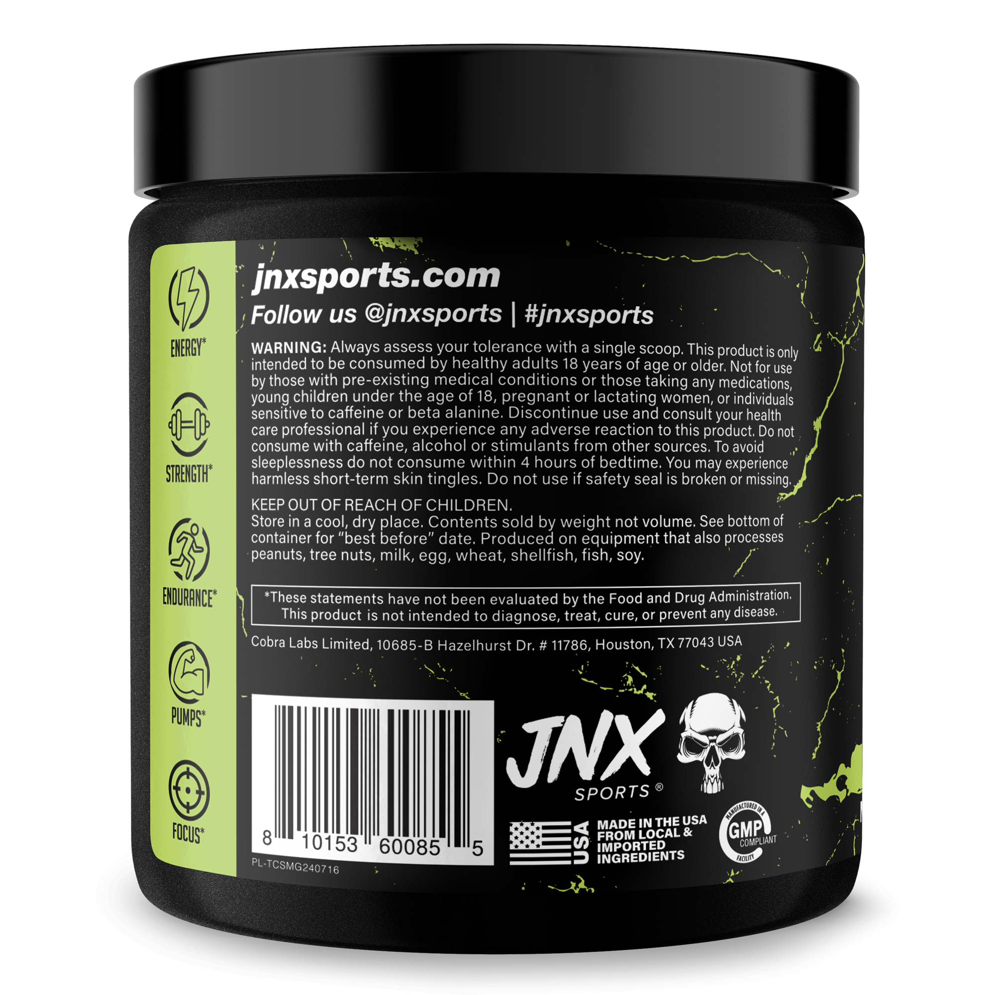 Pre Workout Energy Focus Performance Gym Supplement