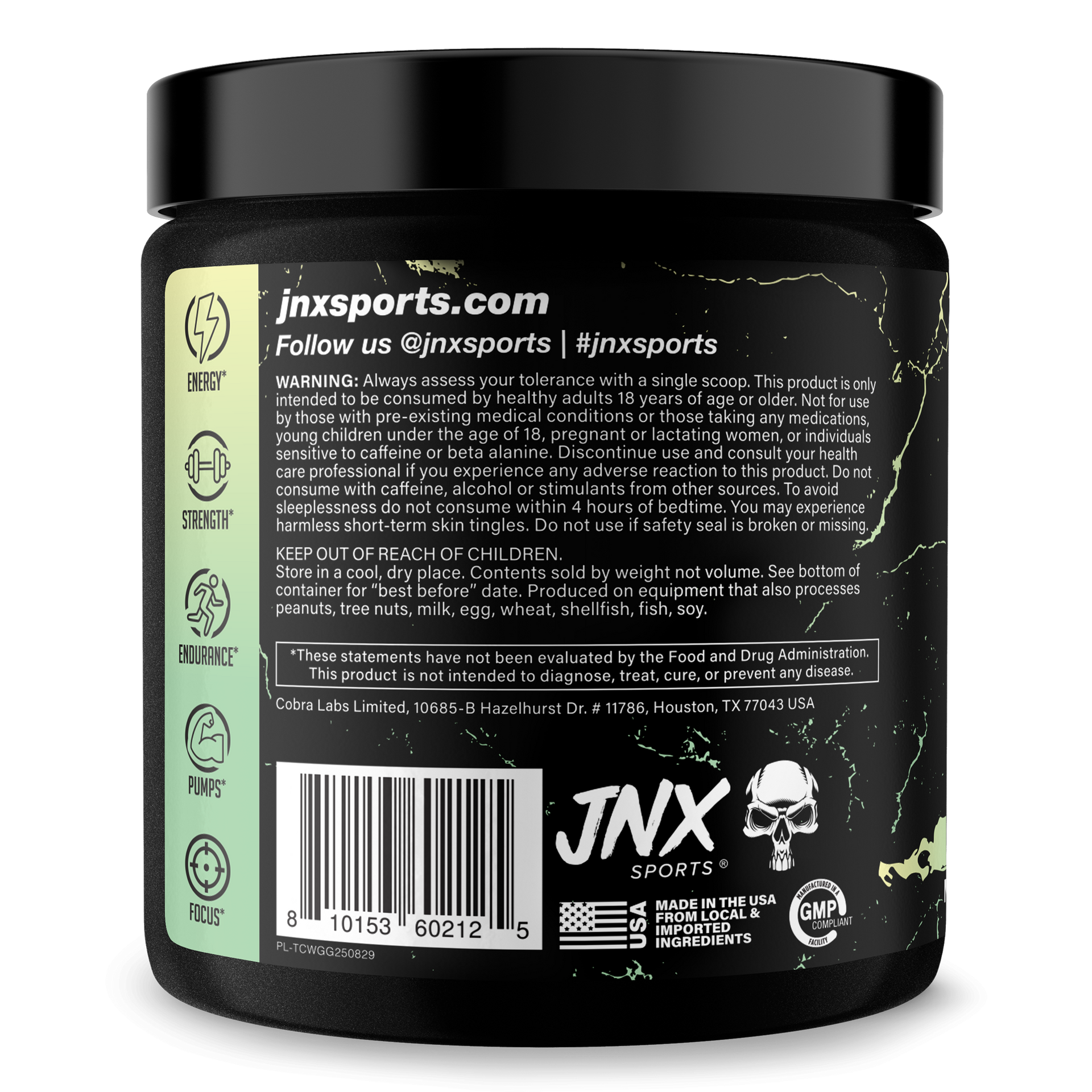 Pre Workout Energy Focus Performance Gym Supplement