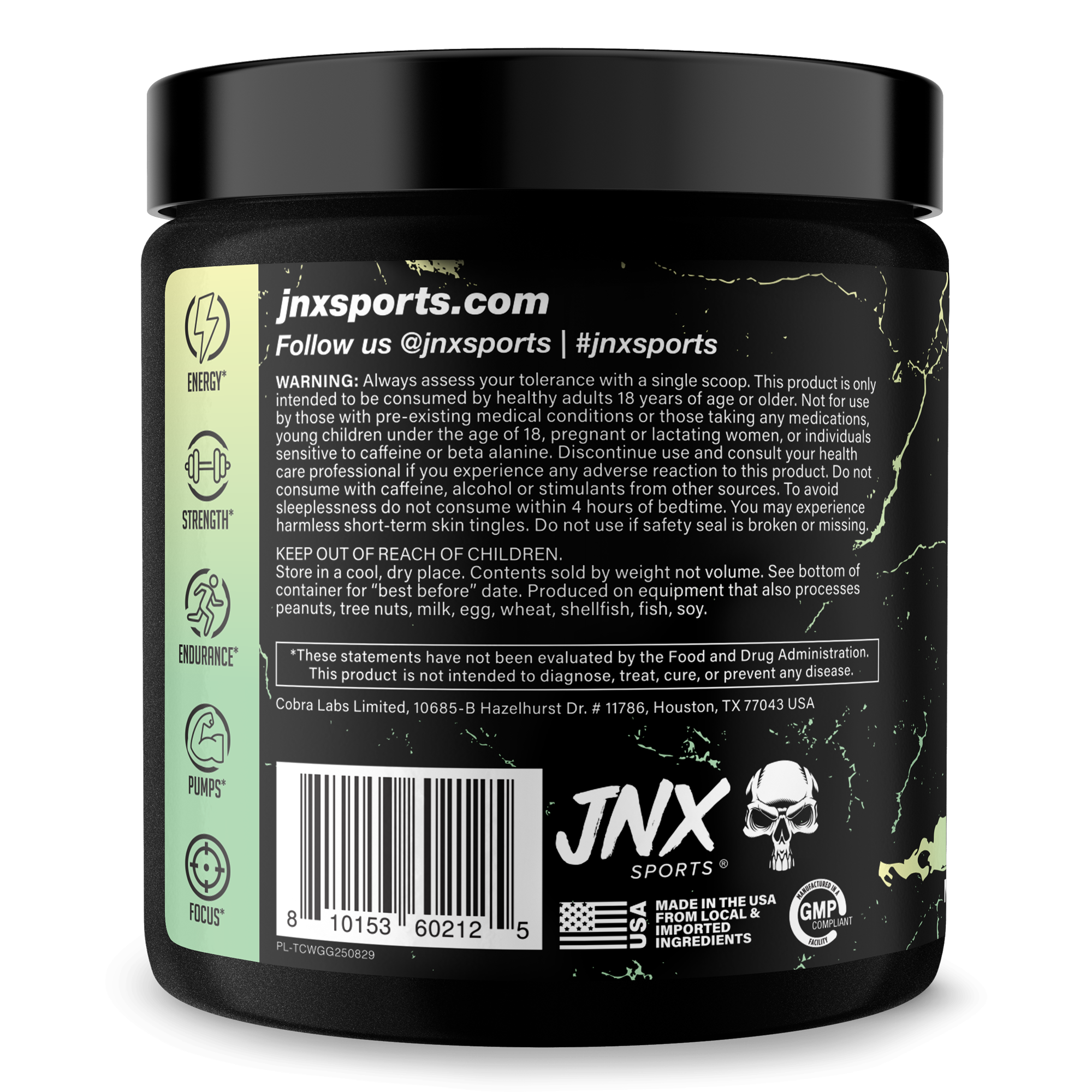 Pre Workout Energy Focus Performance Gym Supplement