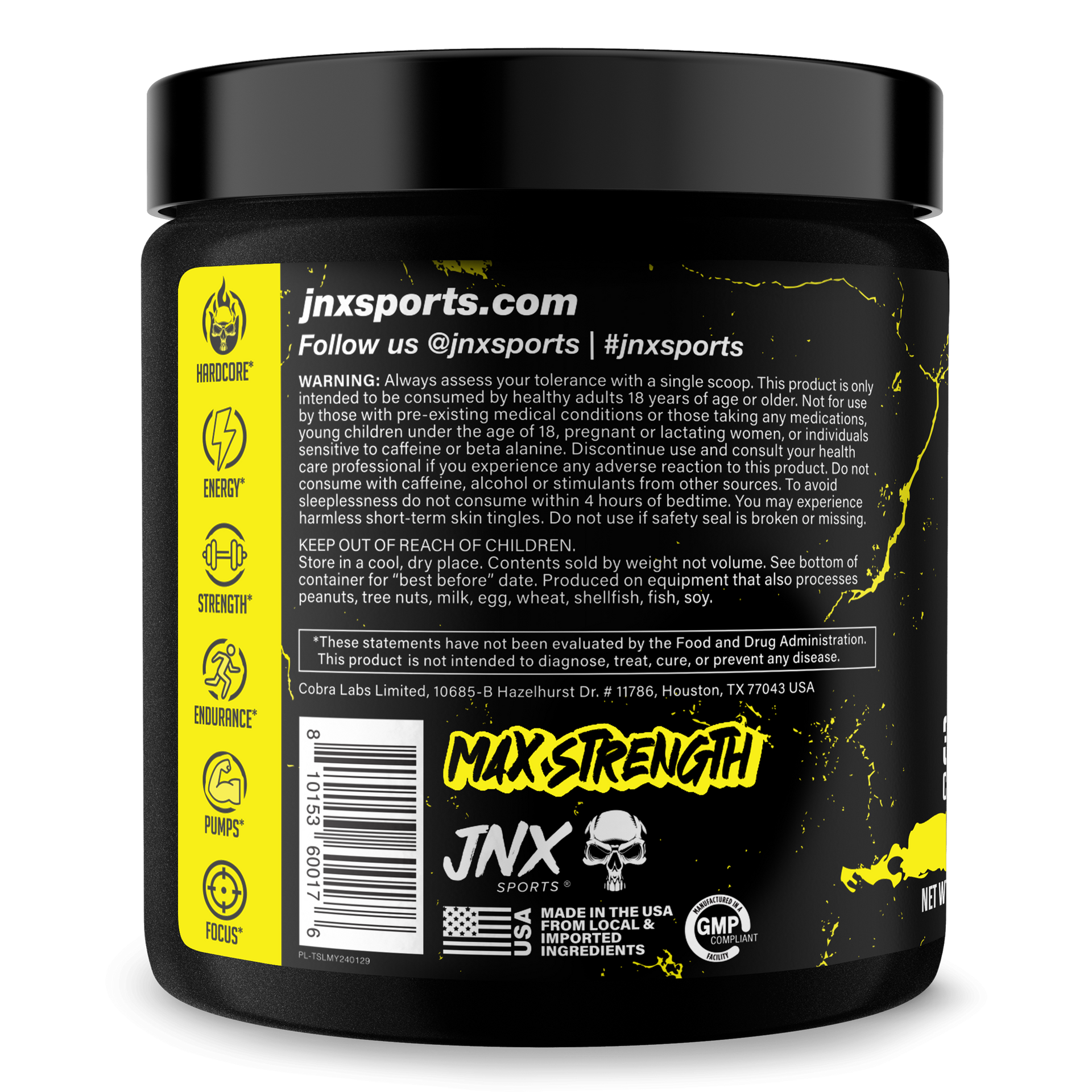 Pre Workout Energy Focus Gym Performance Supplement