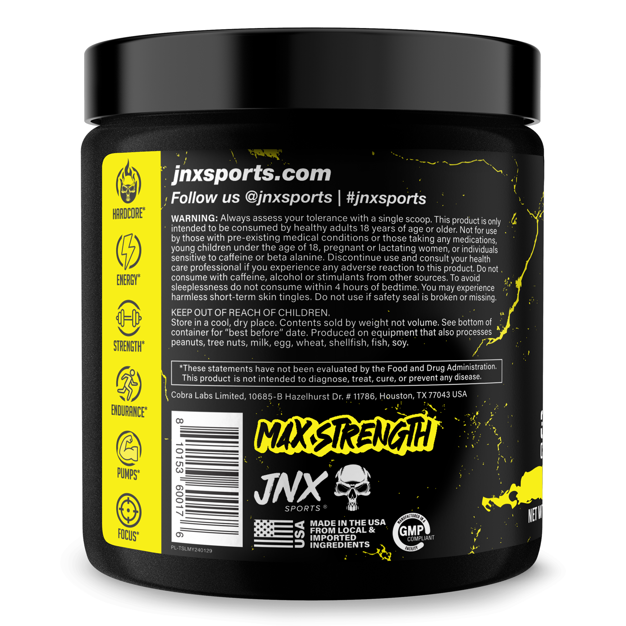Pre Workout Energy Focus Gym Performance Supplement