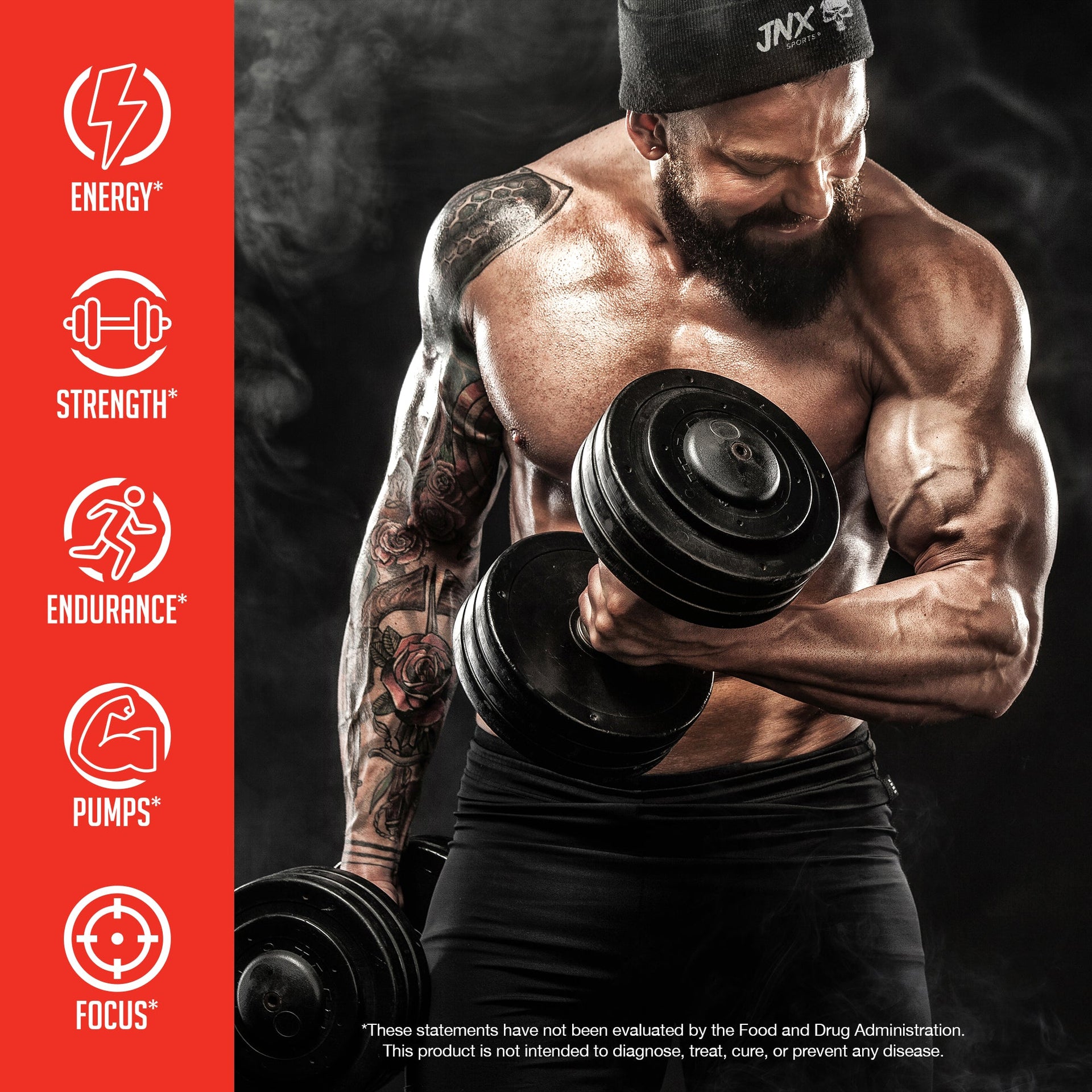 Pre Workout Energy Focus Performance Gym Supplement