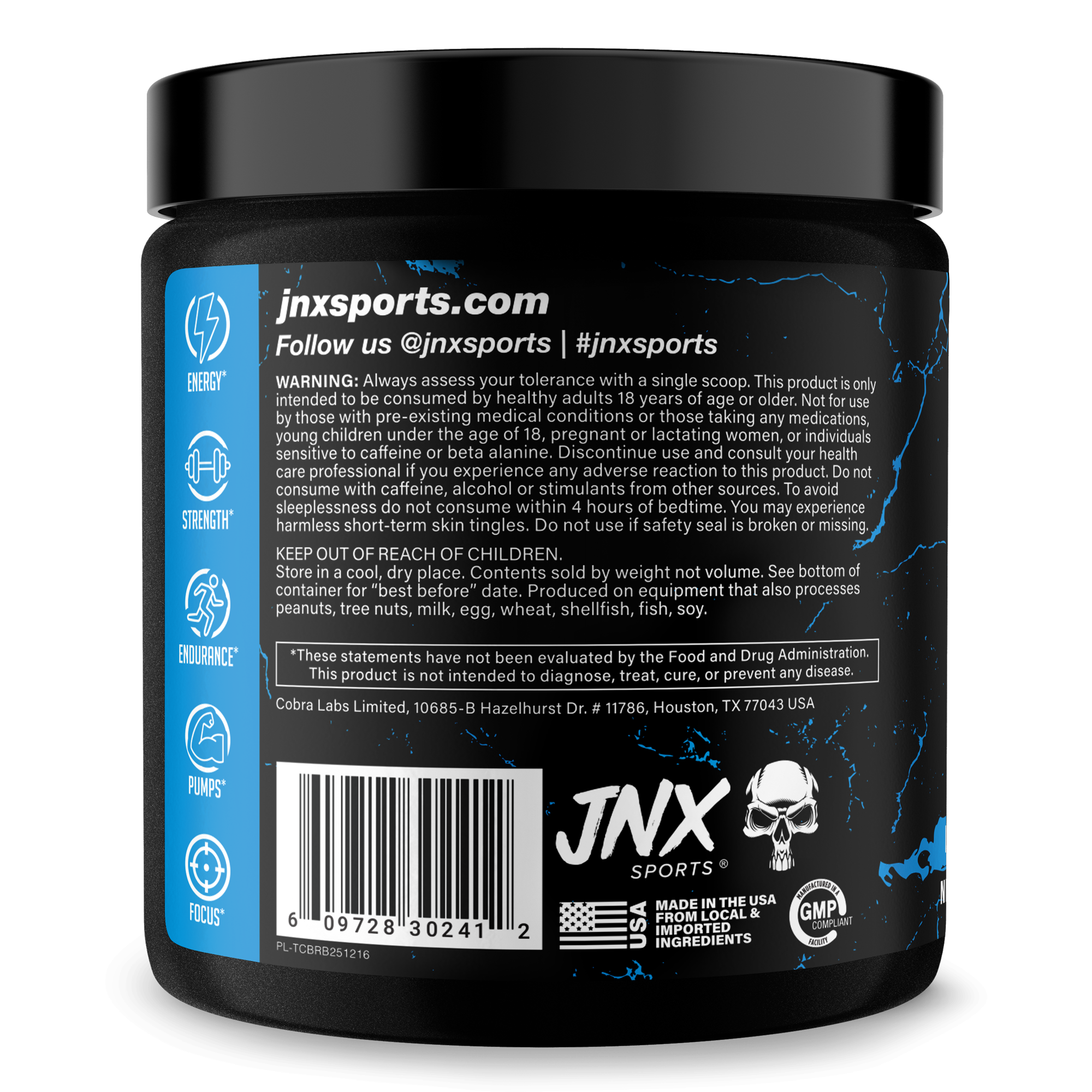 Pre Workout Energy Focus Performance Gym Supplement