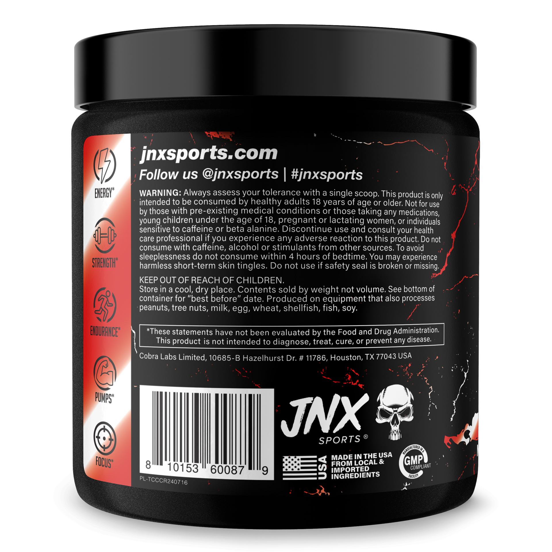 Pre Workout Energy Focus Performance Gym Supplement