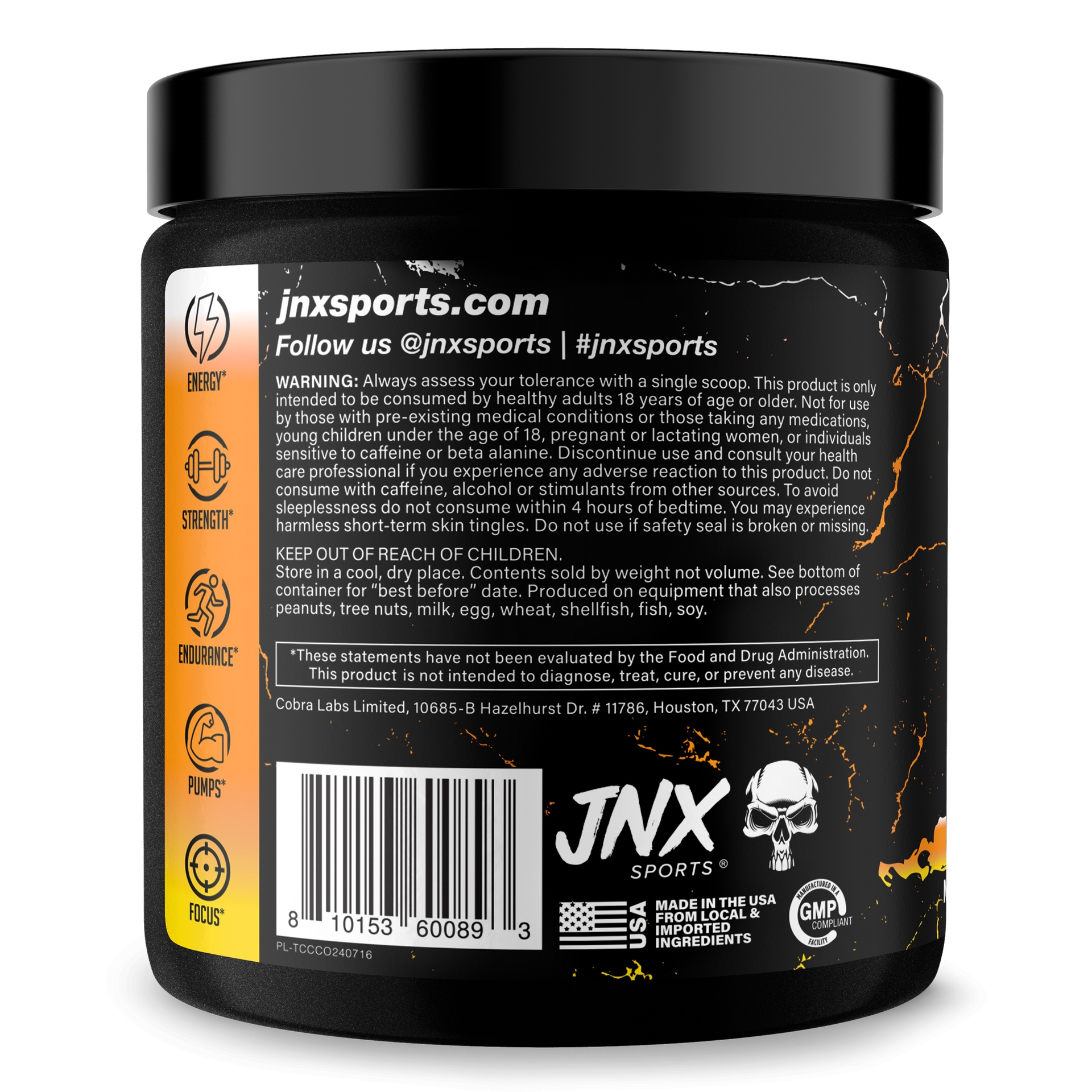 Pre Workout Energy Focus Performance Gym Supplement