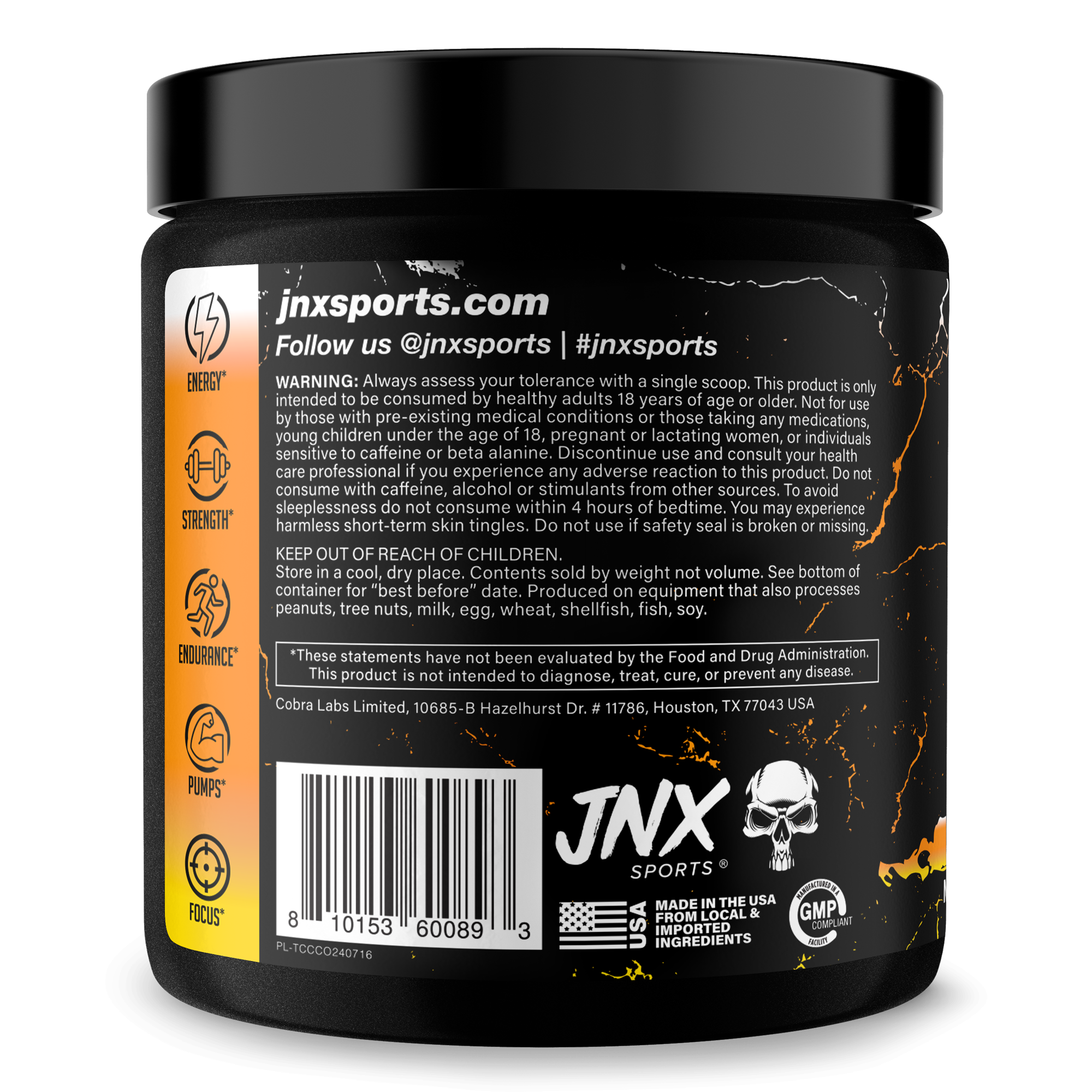 Pre Workout Energy Focus Performance Gym Supplement
