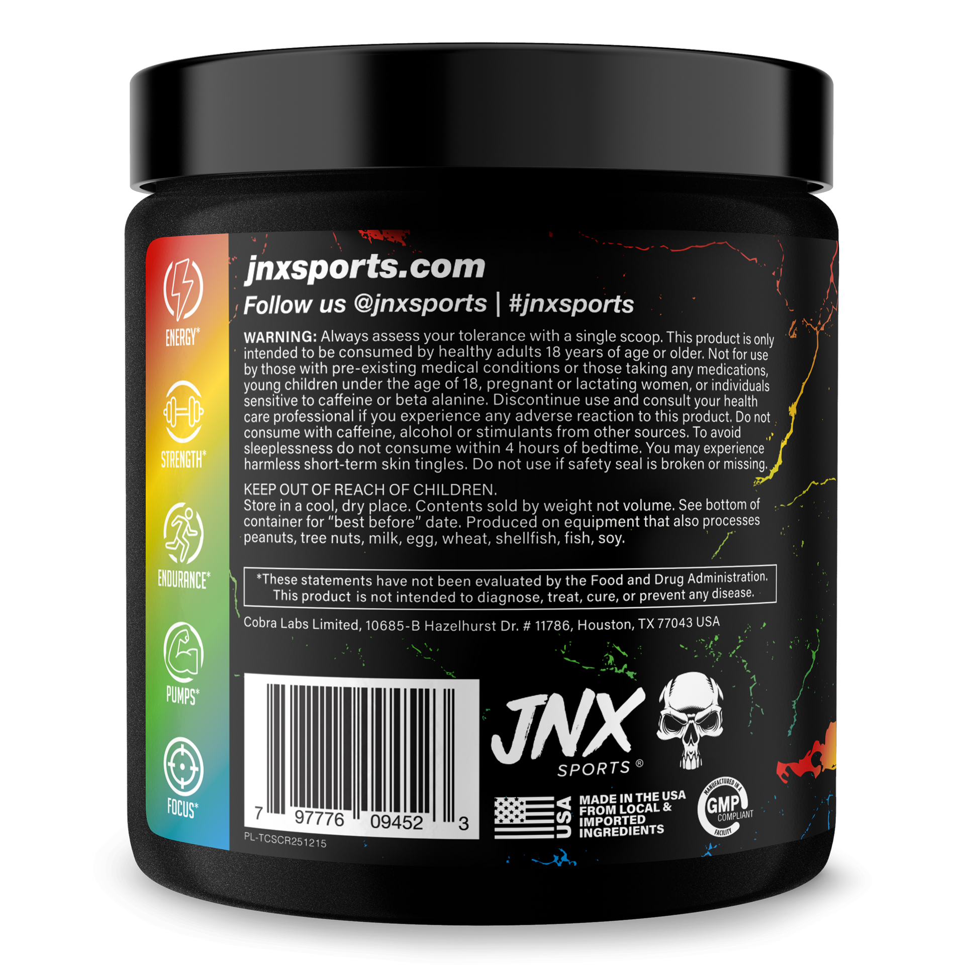 Pre Workout Energy Focus Performance Gym Supplement
