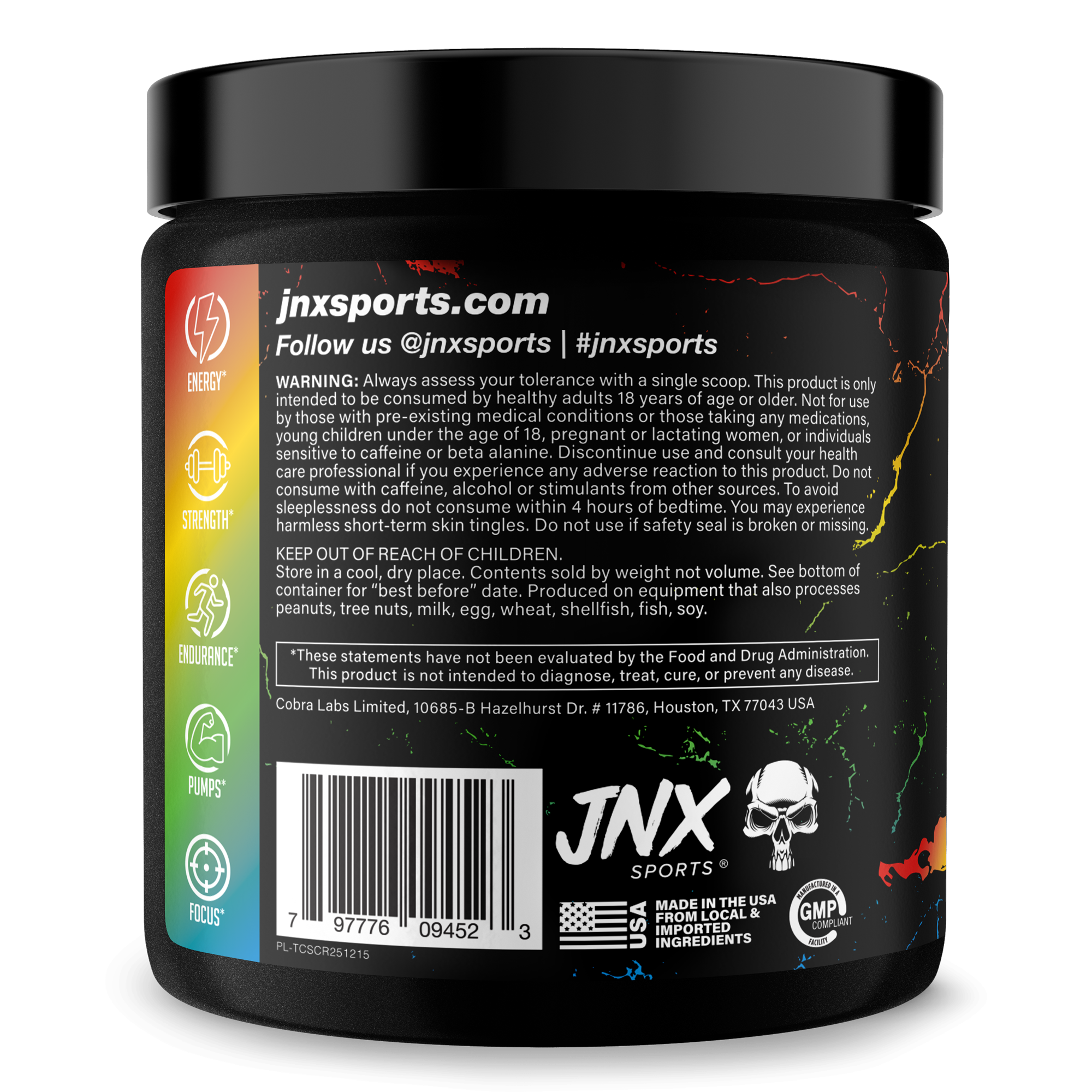 Pre Workout Energy Focus Performance Gym Supplement