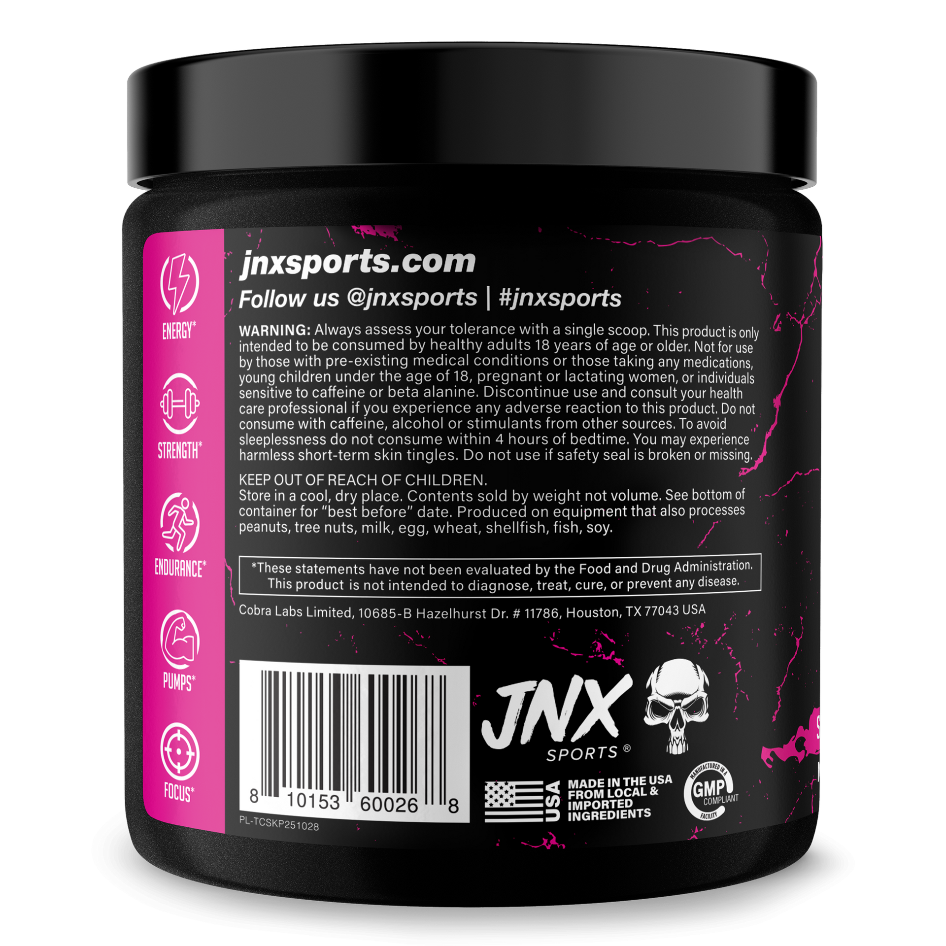 Pre Workout Energy Focus Performance Gym Supplement