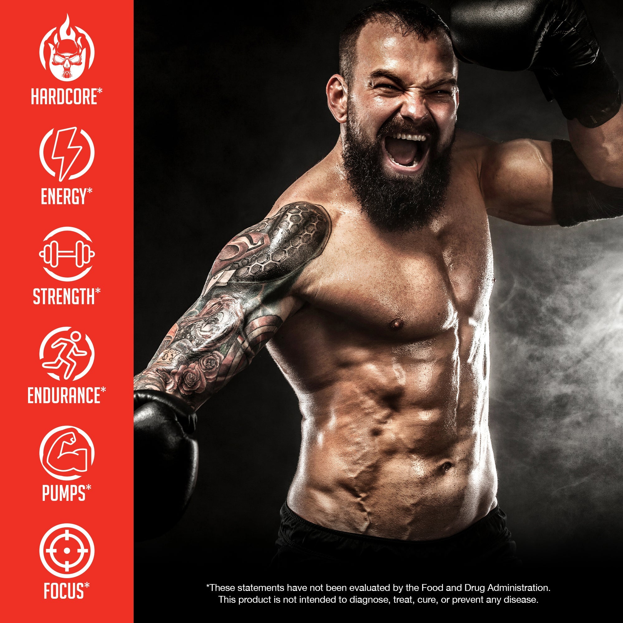 Pre Workout Energy Focus Gym Performance Supplement