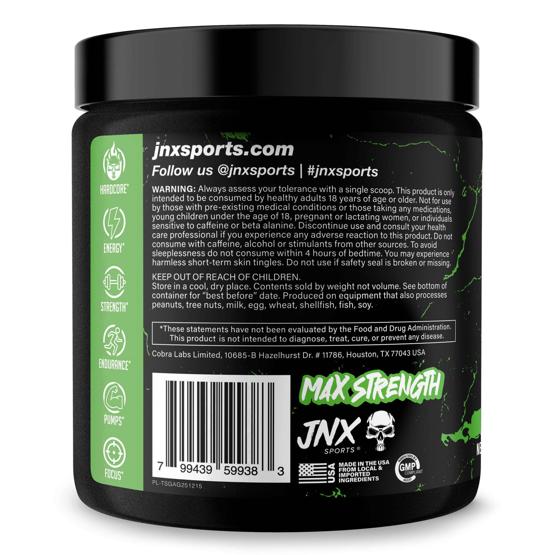 Pre Workout Energy Focus Gym Performance Supplement
