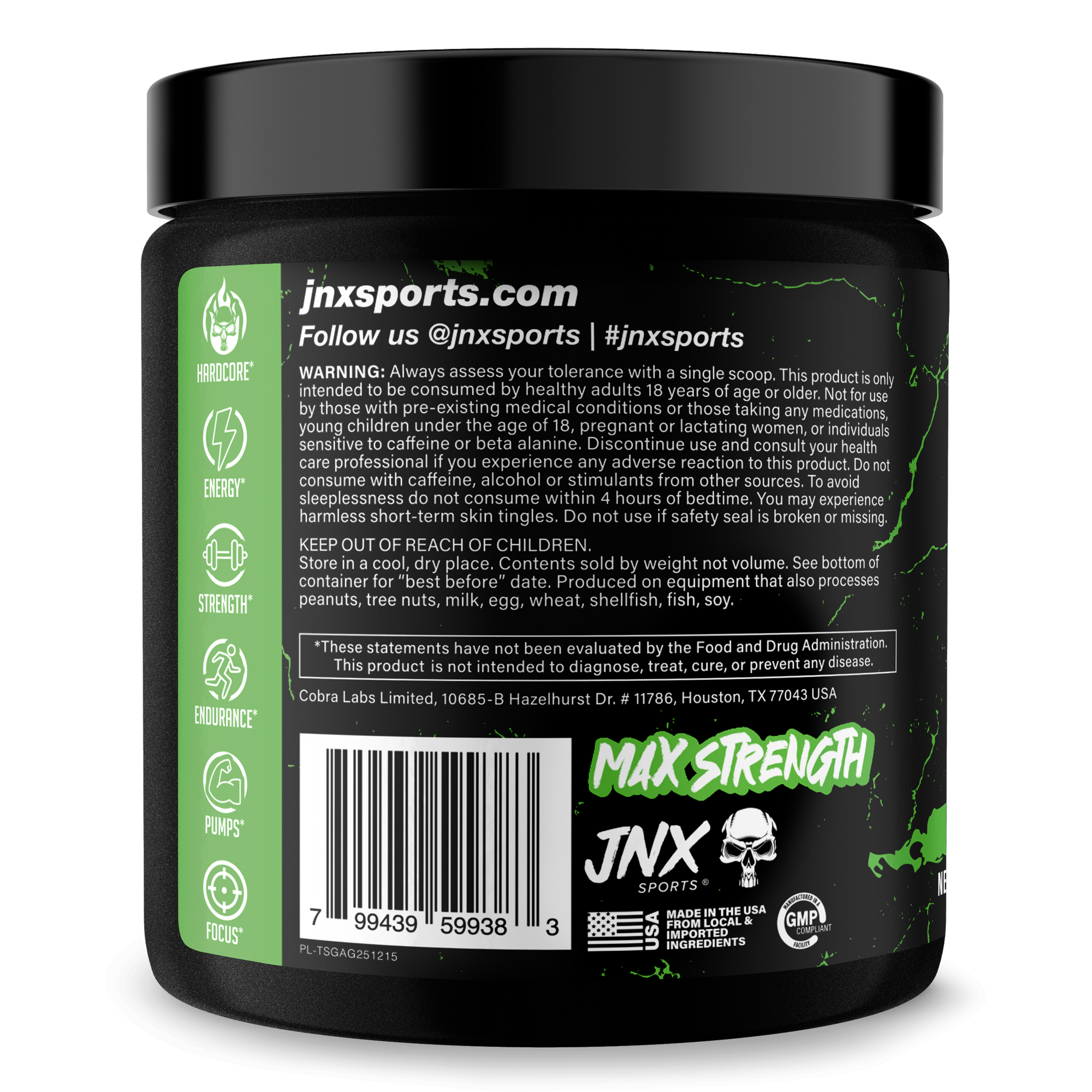 Pre Workout Energy Focus Gym Performance Supplement